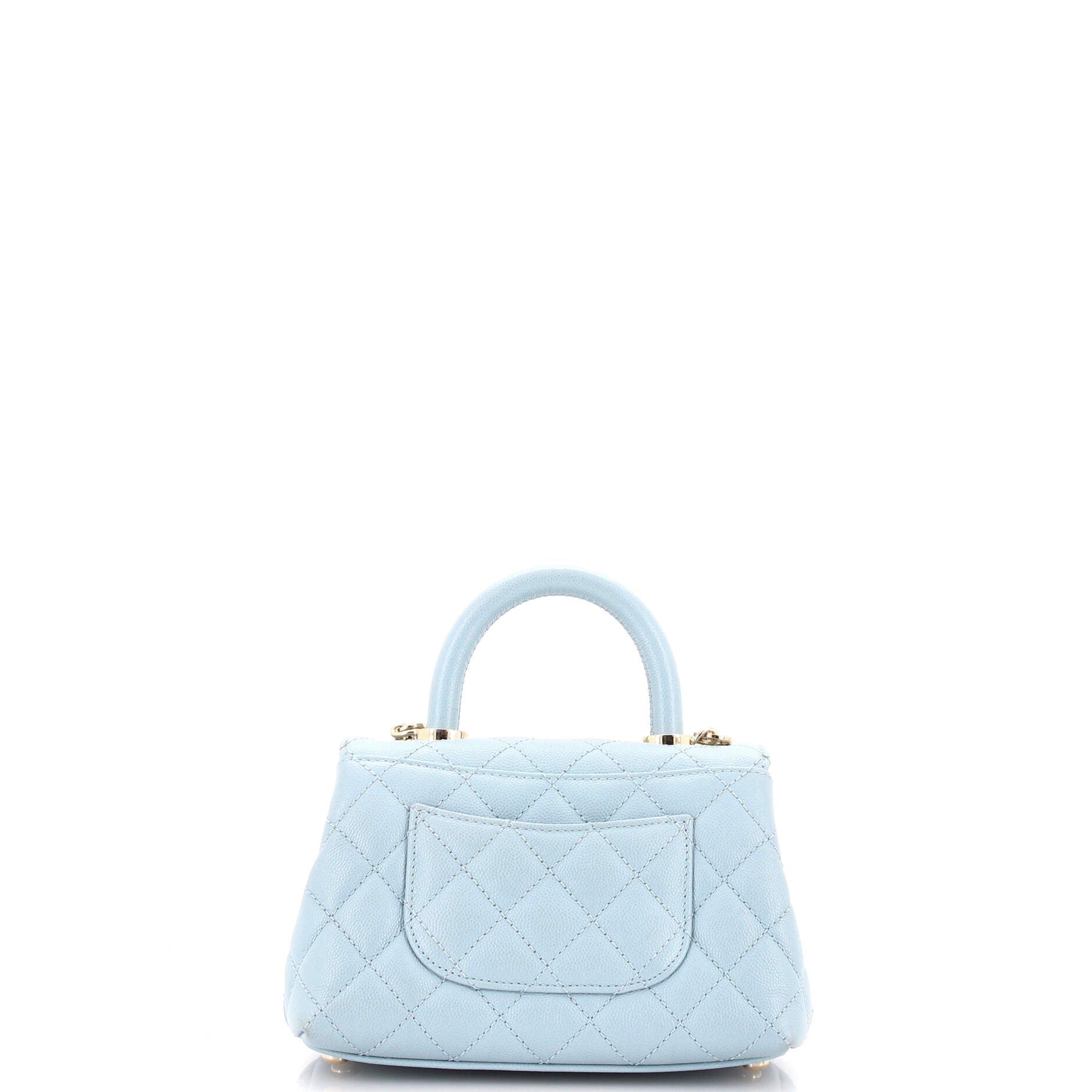 Coco Top Handle Bag Quilted Caviar Extra Mini