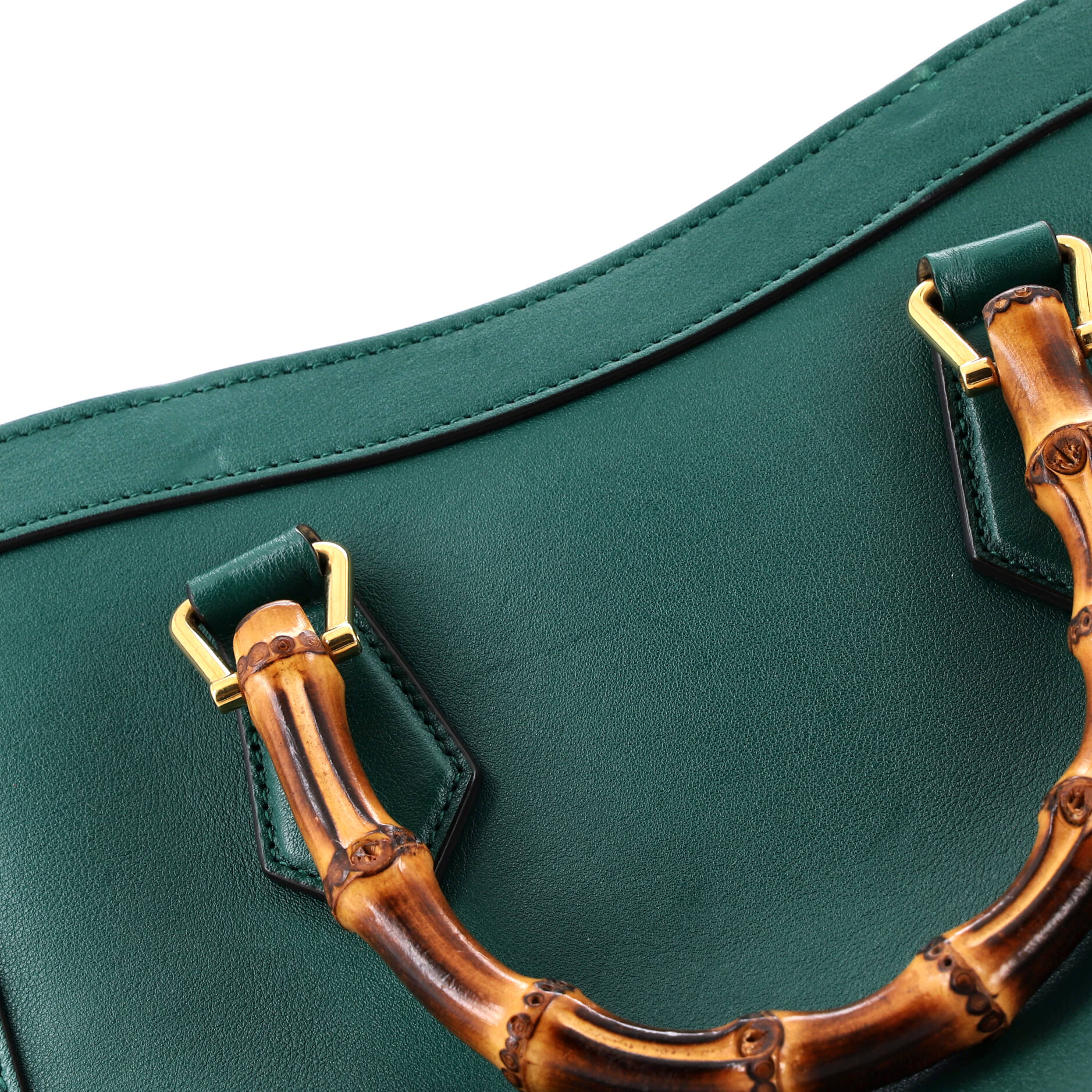 Diana NM Bamboo Handle Tote Leather Small