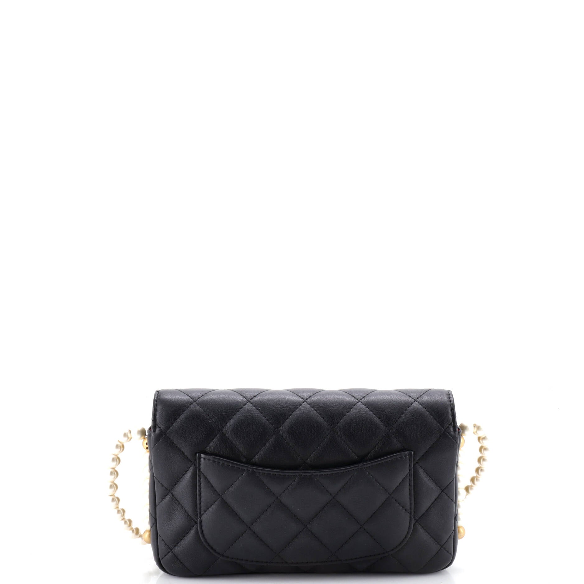 About Pearls Wallet on Chain Quilted Calfskin