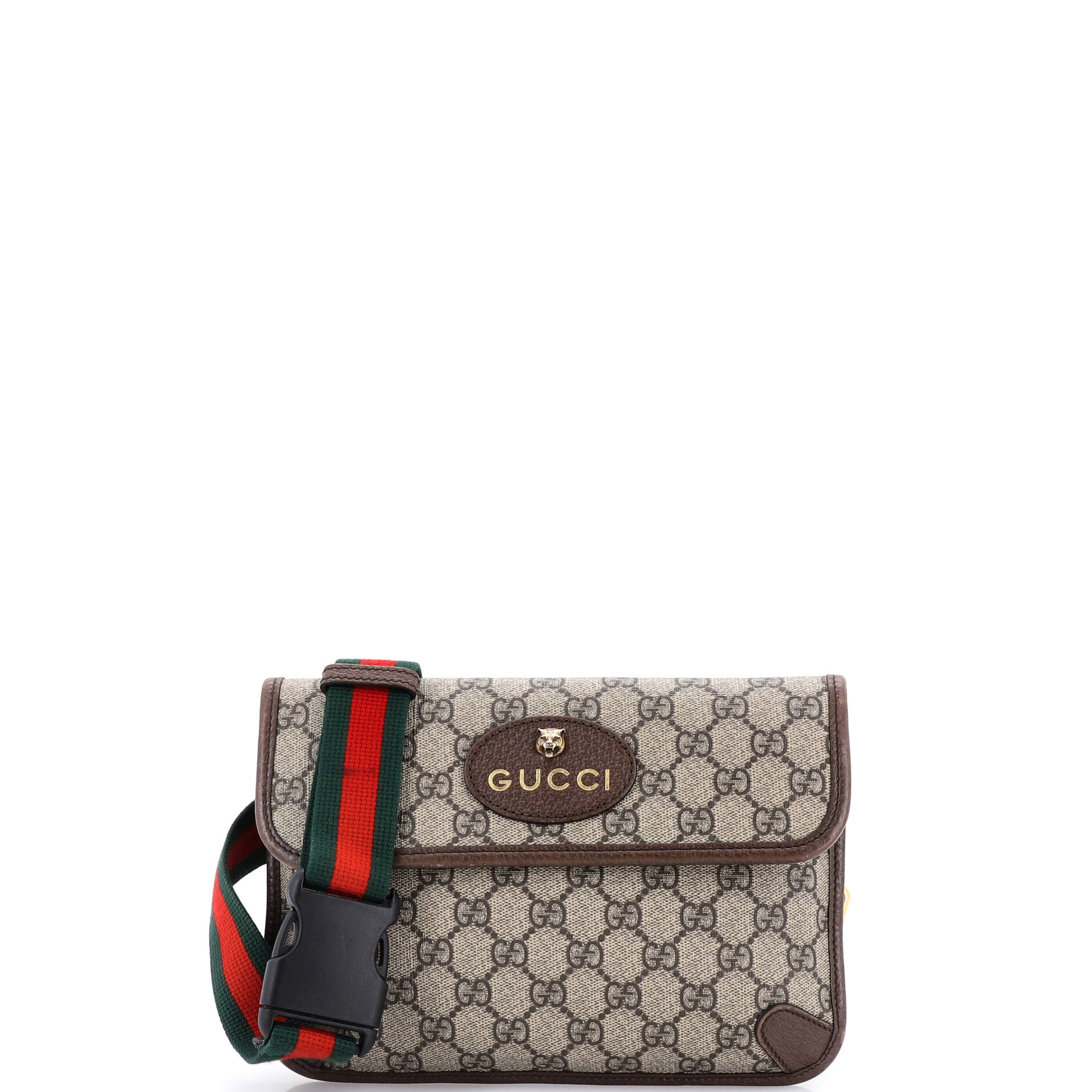 Neo Vintage Flap Belt Bag GG Coated Canvas