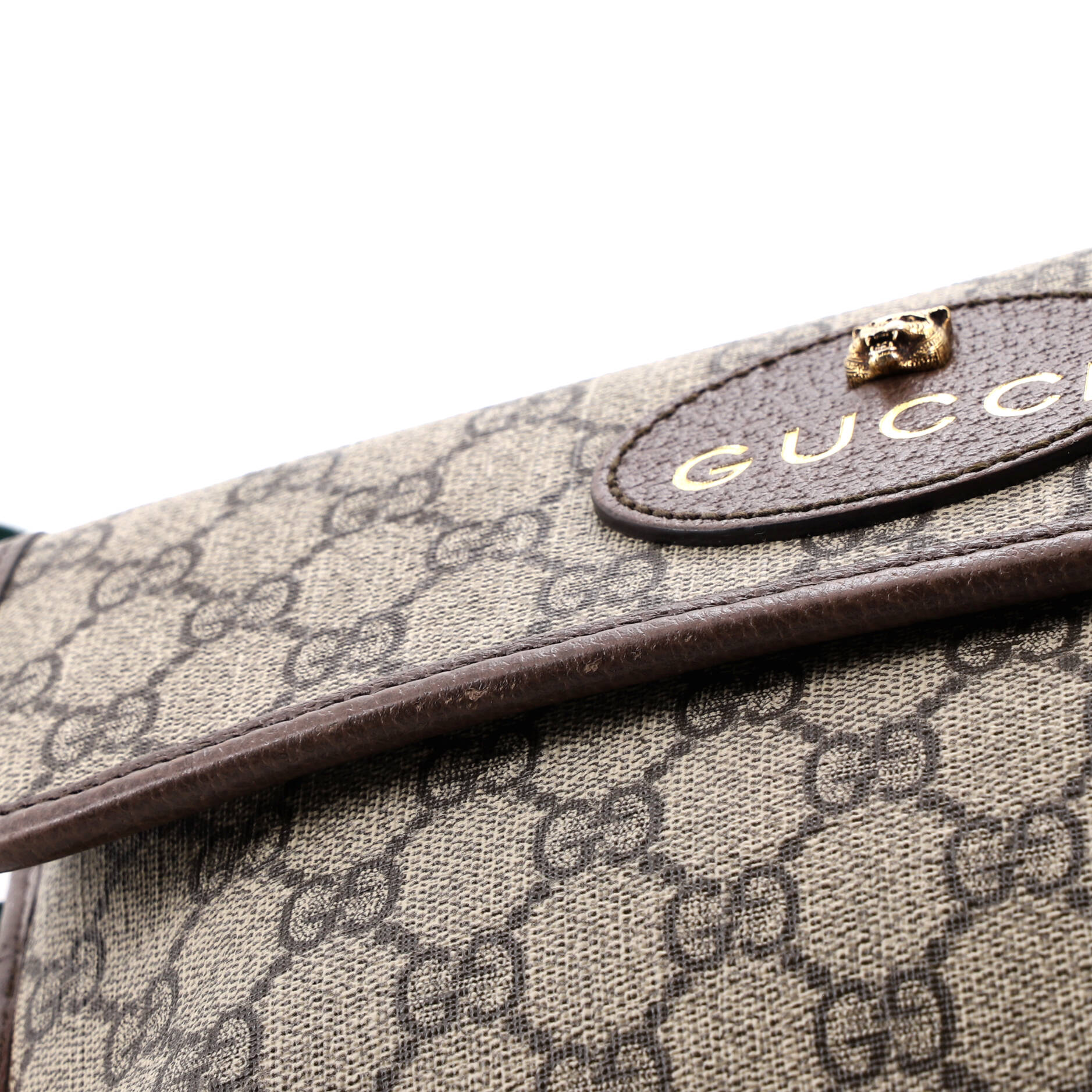 Neo Vintage Flap Belt Bag GG Coated Canvas