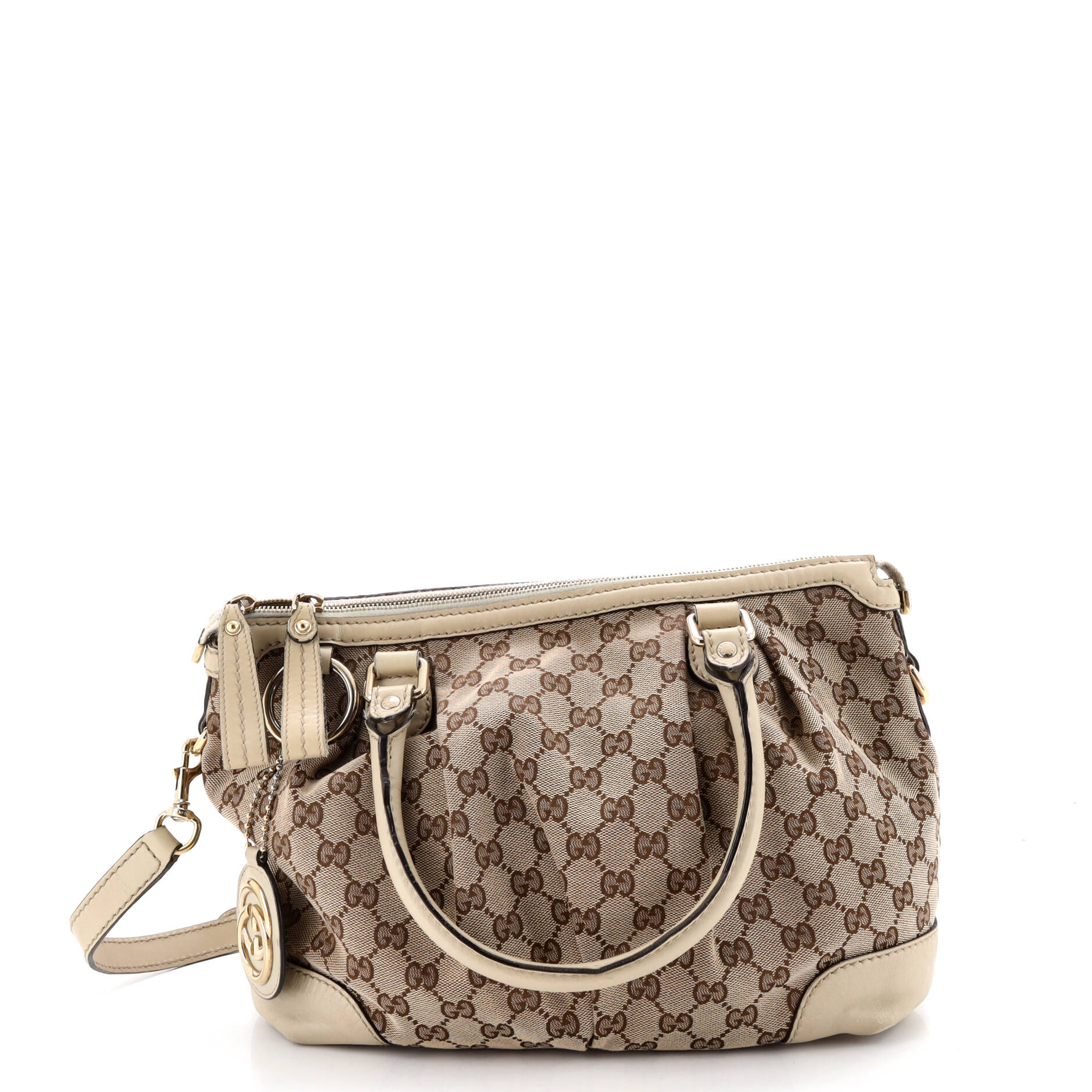 Sukey Tote GG Canvas with Leather Medium