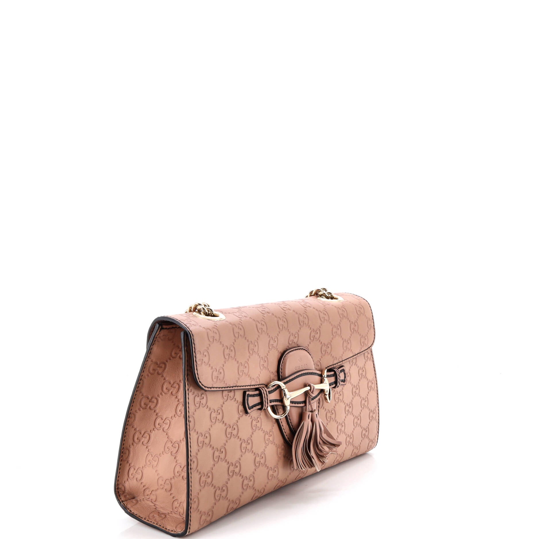 Emily Chain Flap Bag Guccissima Leather Medium