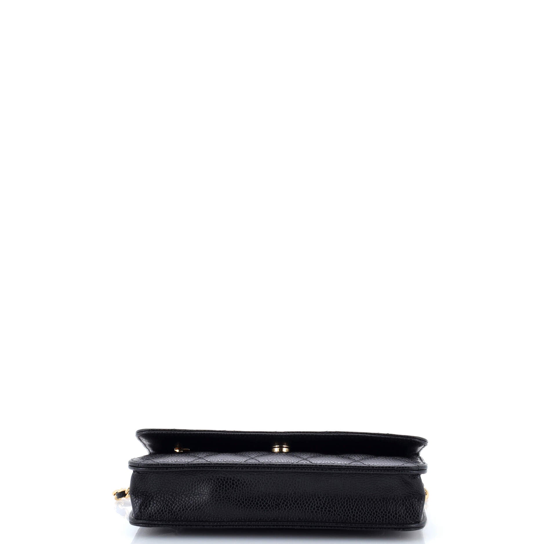 Wallet on Chain Quilted Caviar