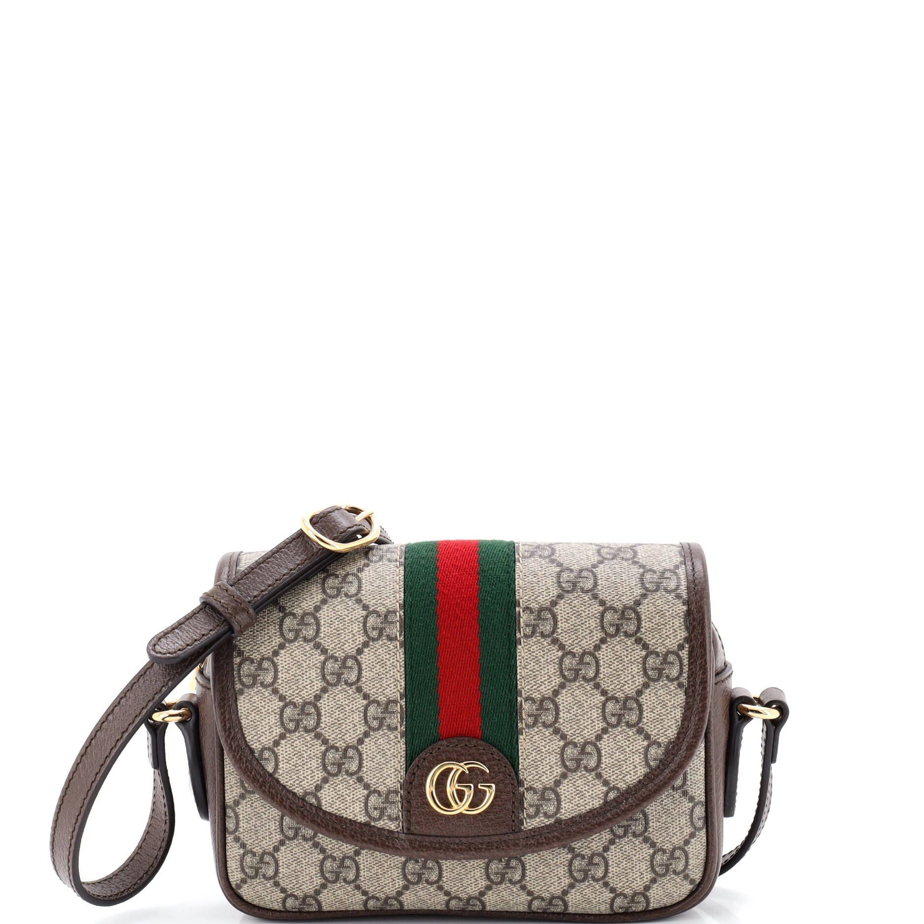 Ophidia Flap Shoulder Bag GG Coated Canvas Mini