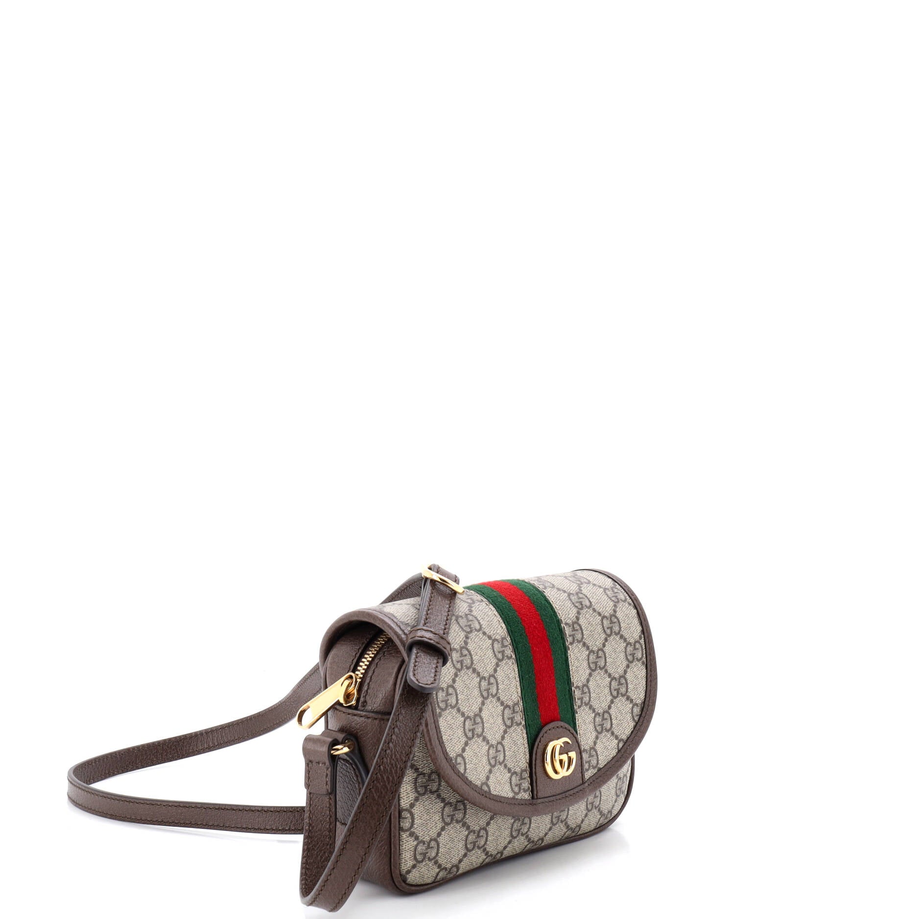 Ophidia Flap Shoulder Bag GG Coated Canvas Mini