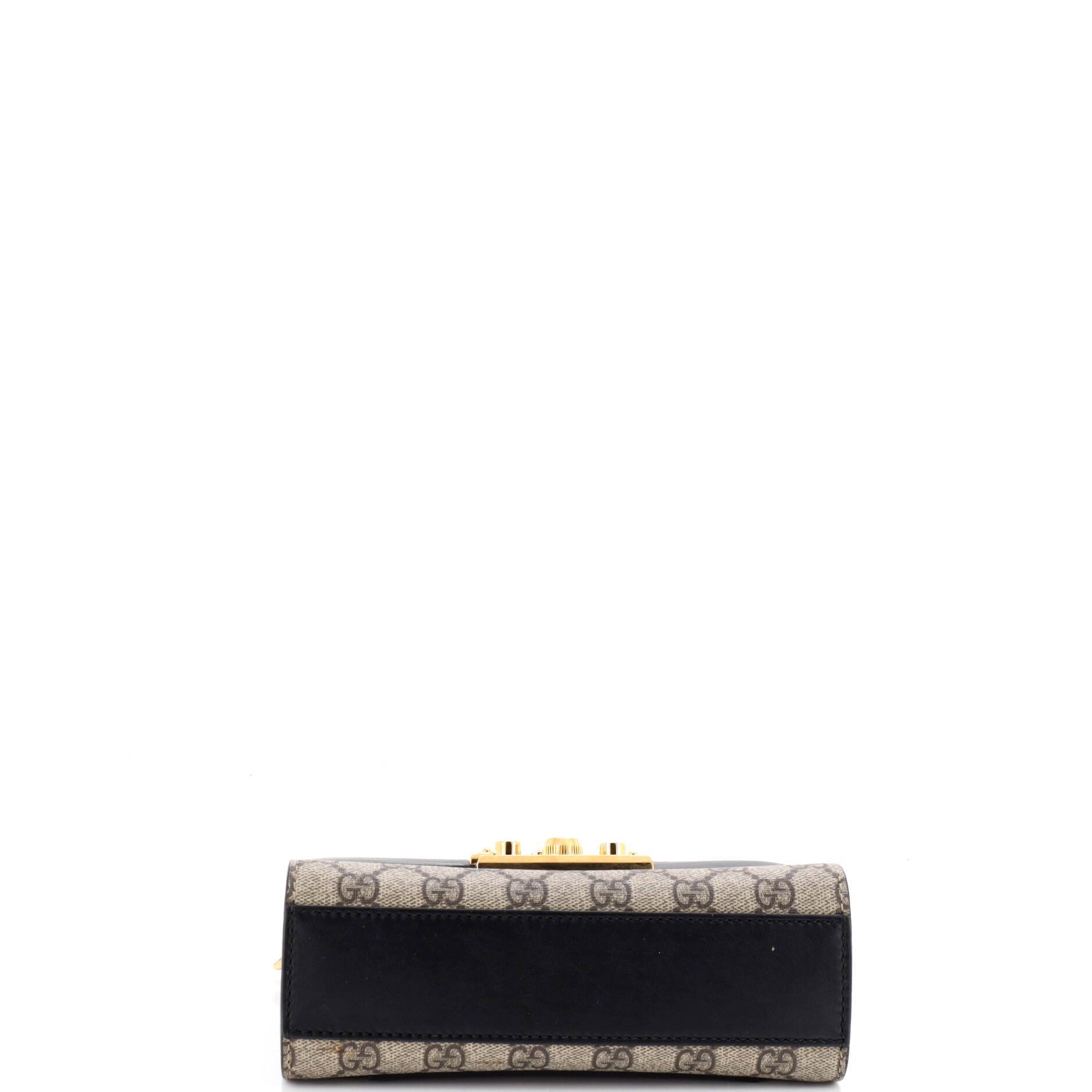 Padlock Shoulder Bag GG Coated Canvas and Leather Small