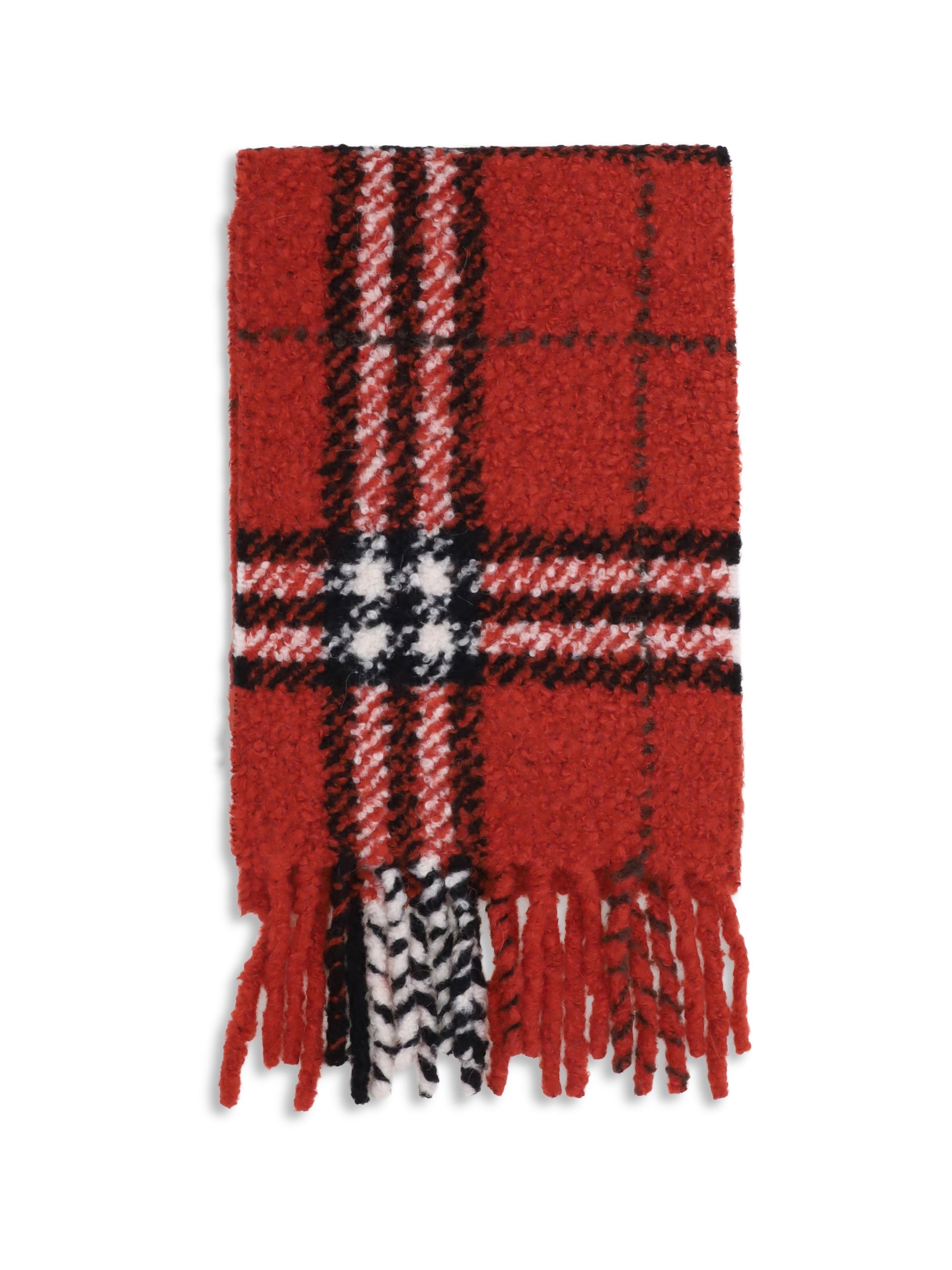 scarf from a warm alpaca-wool blend bouclé