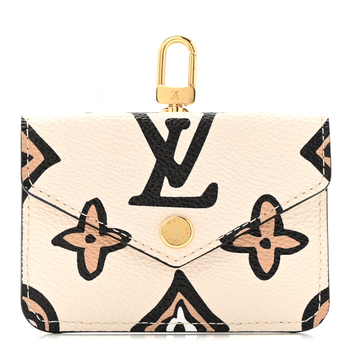 Monogram Wild At Heart Felicie Strap & Go Card Case Arizona Cream