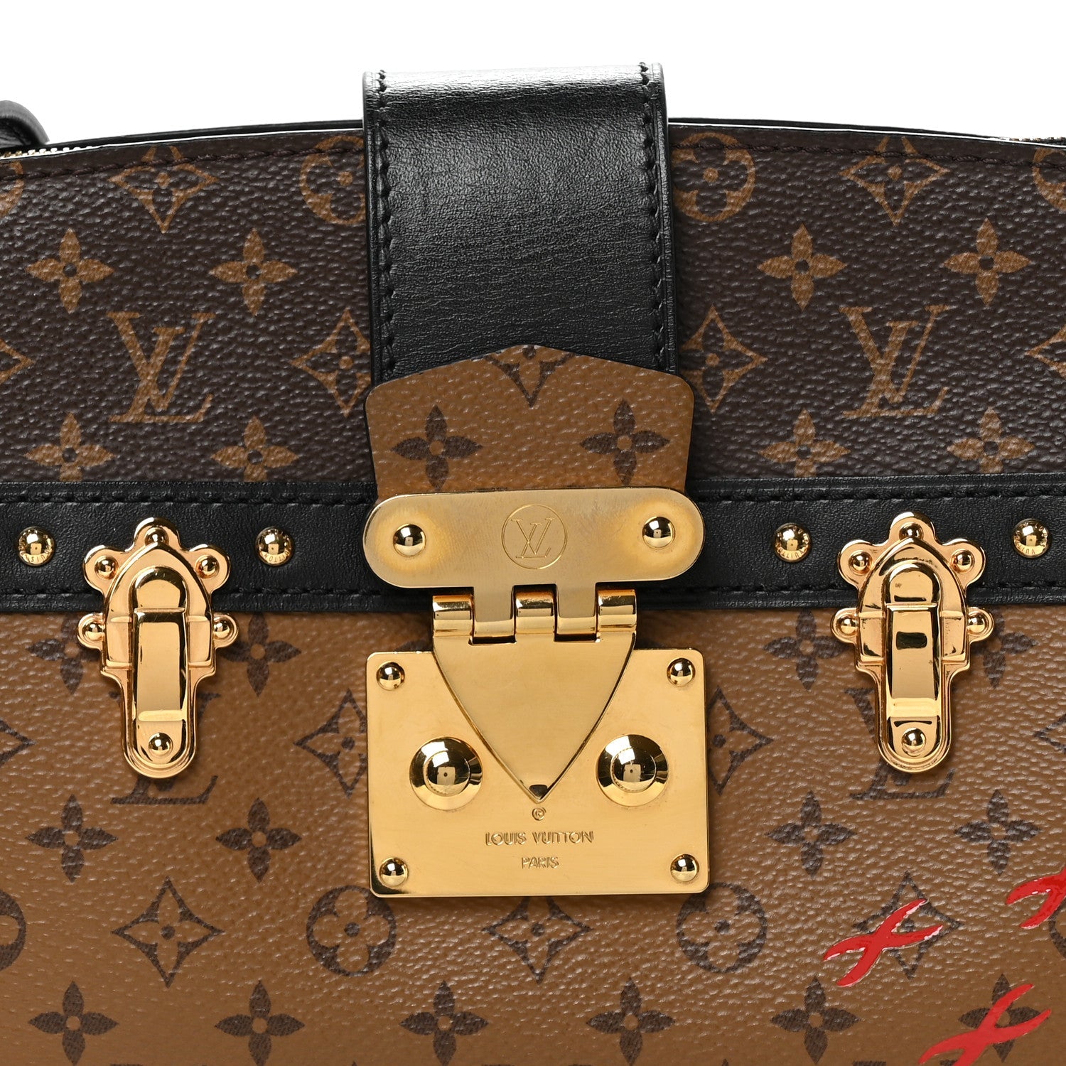 Reverse Monogram Trunk Clutch