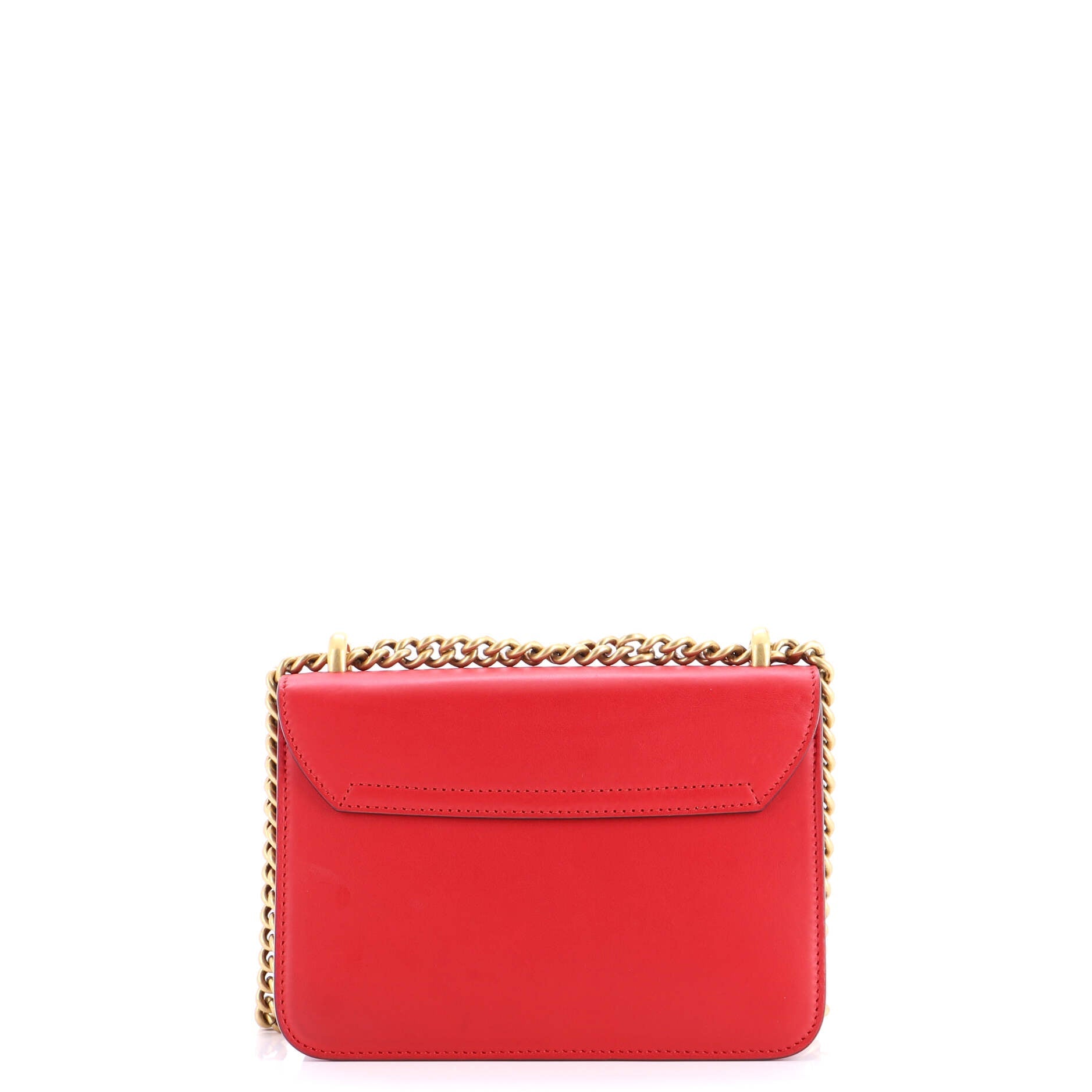 Pearly Peony Chain Shoulder Bag Leather Small
