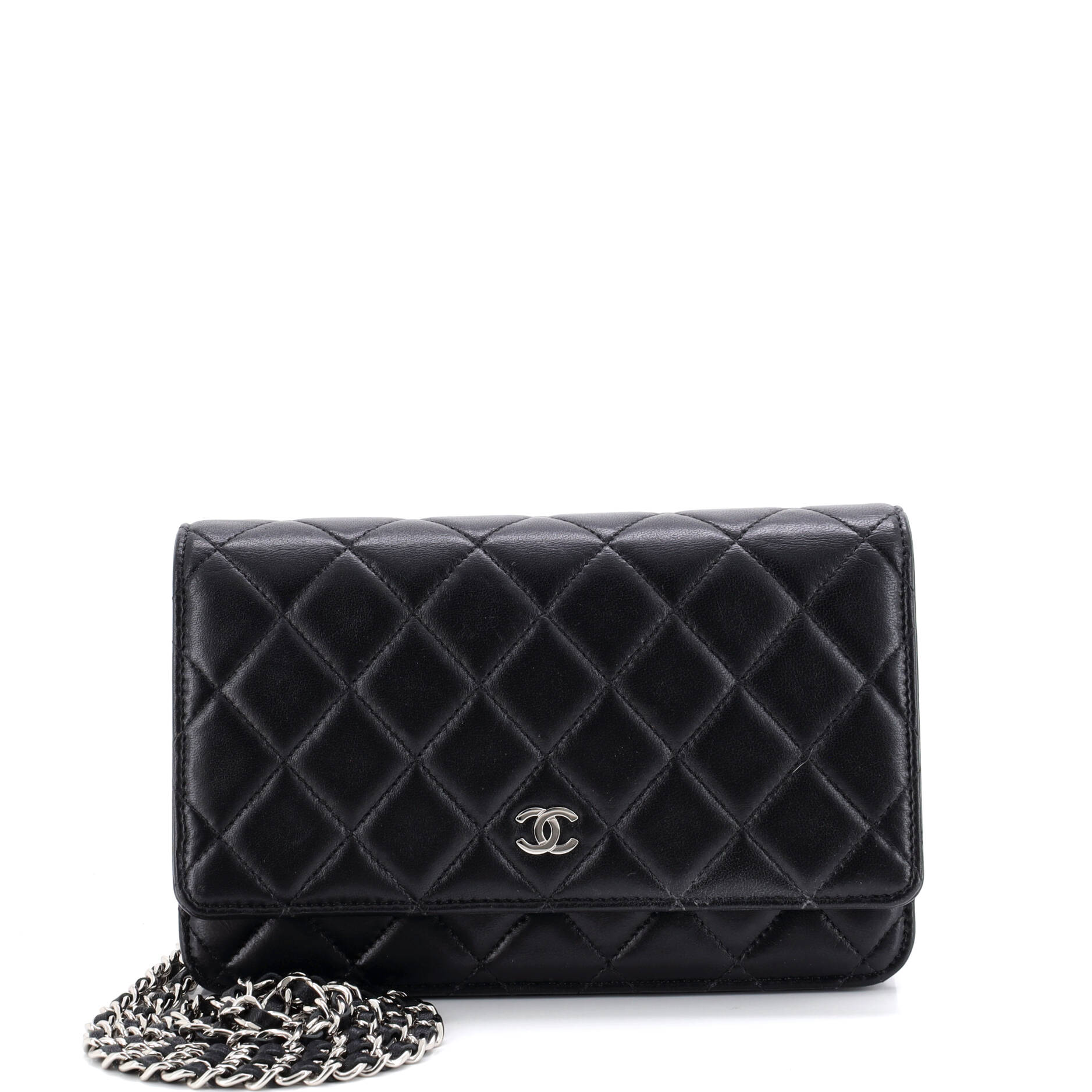 Wallet on Chain Quilted Lambskin