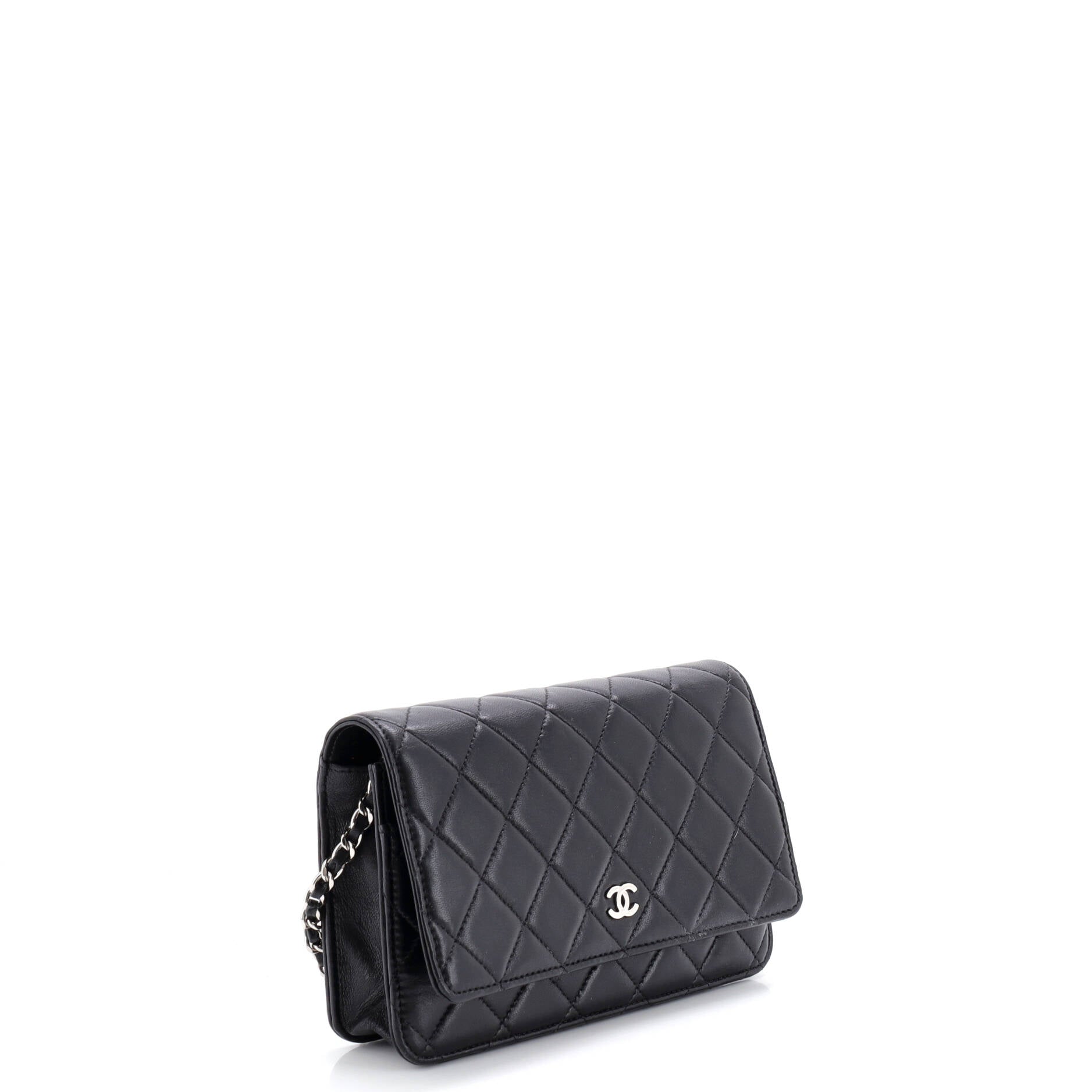 Wallet on Chain Quilted Lambskin