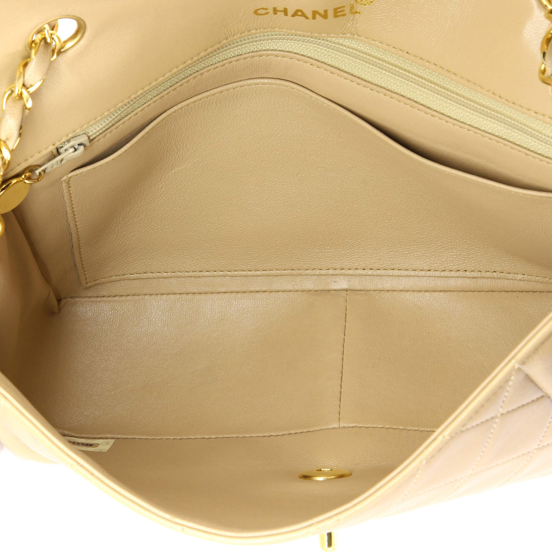 Vintage Diana Flap Bag Quilted Caviar Medium