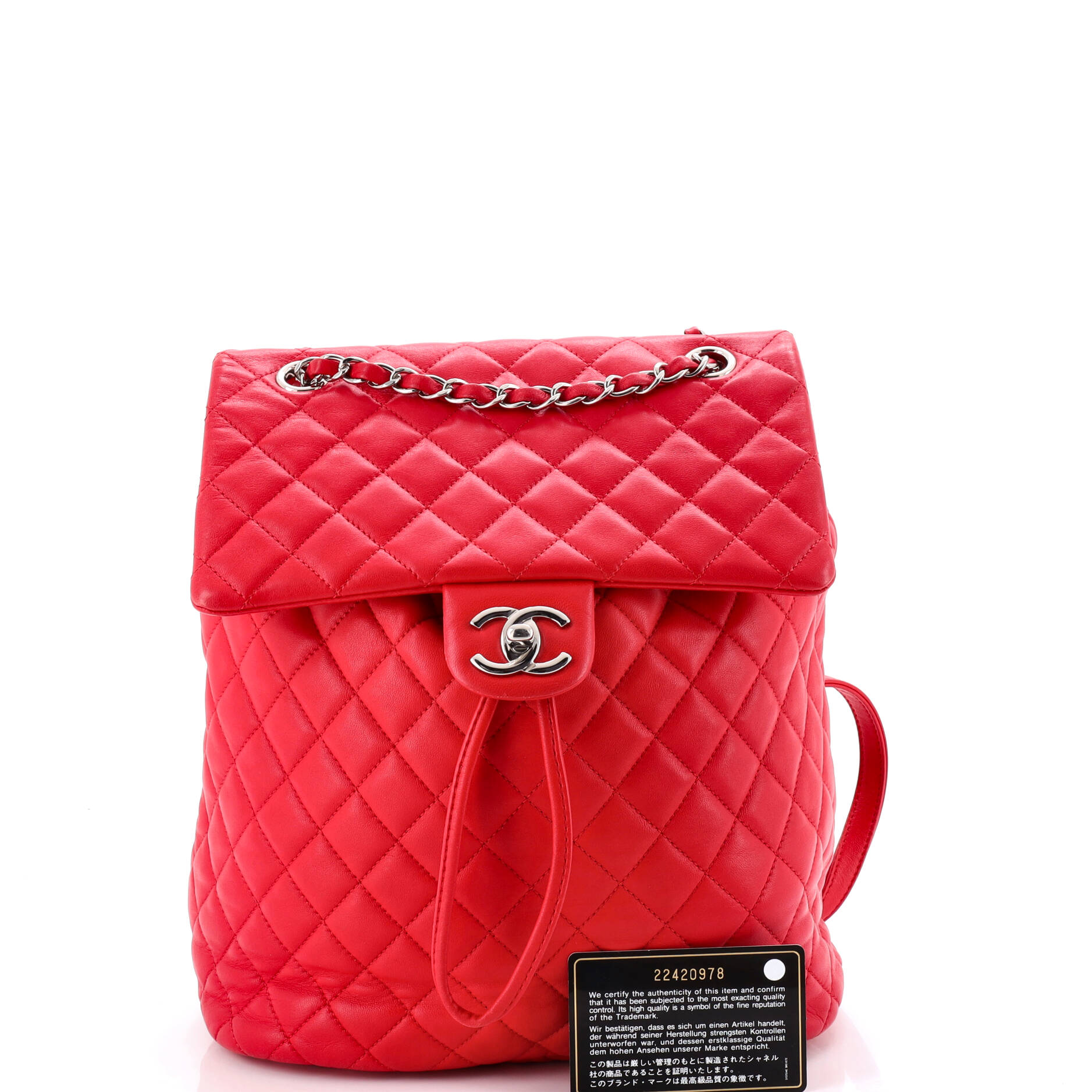 Urban Spirit Backpack Quilted Lambskin Large