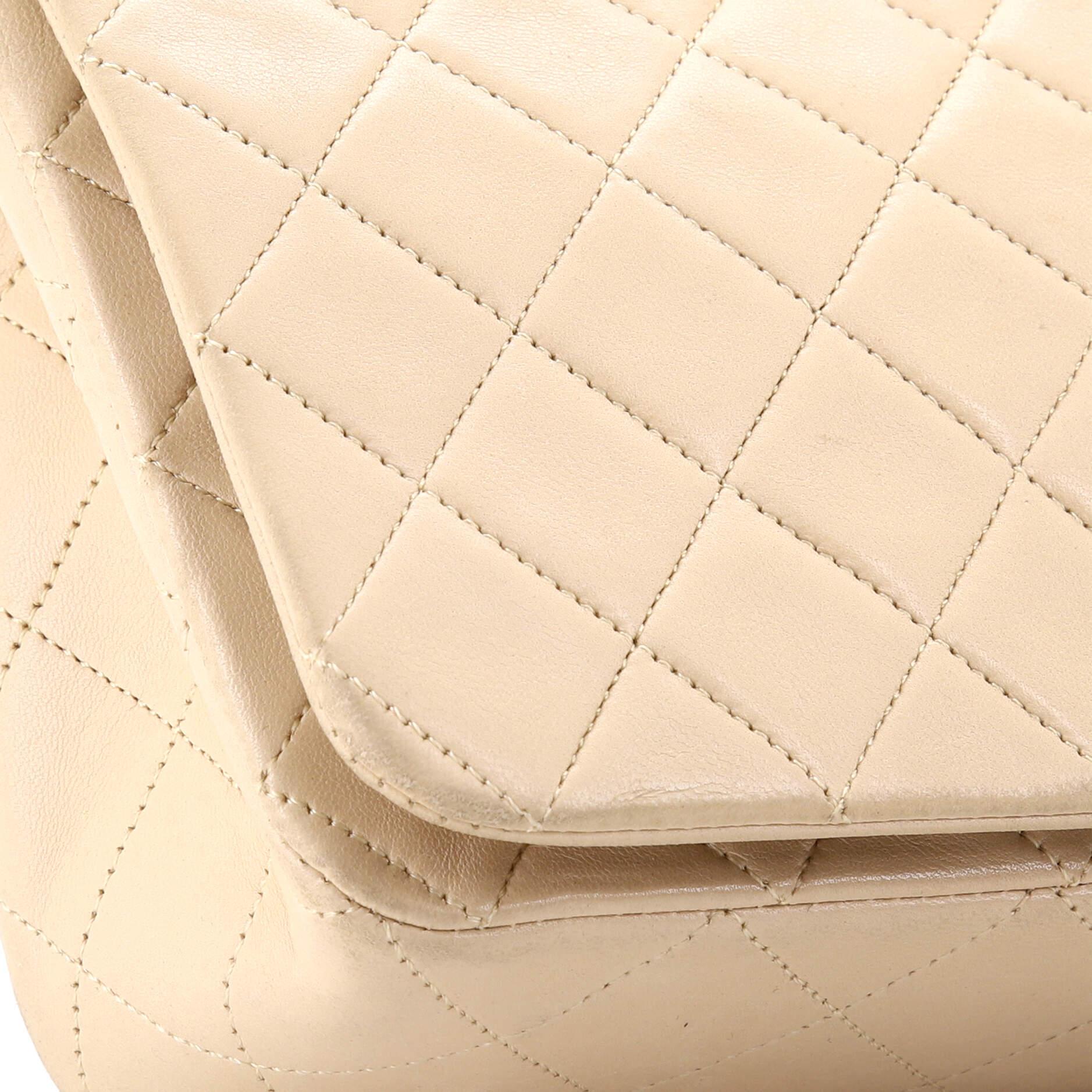Vintage Full Flap Bag Quilted Lambskin Medium