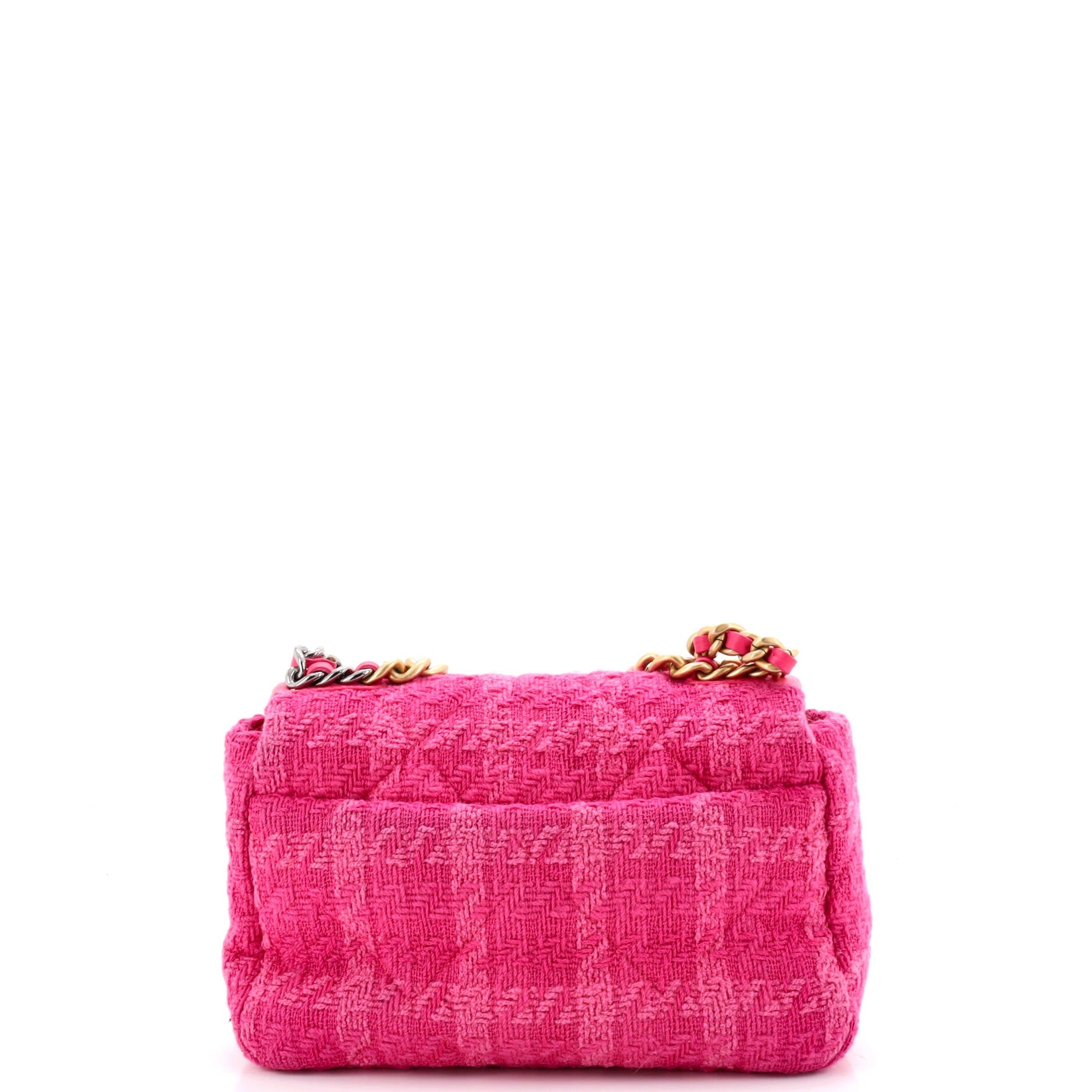 19 Flap Bag Quilted Tweed Medium