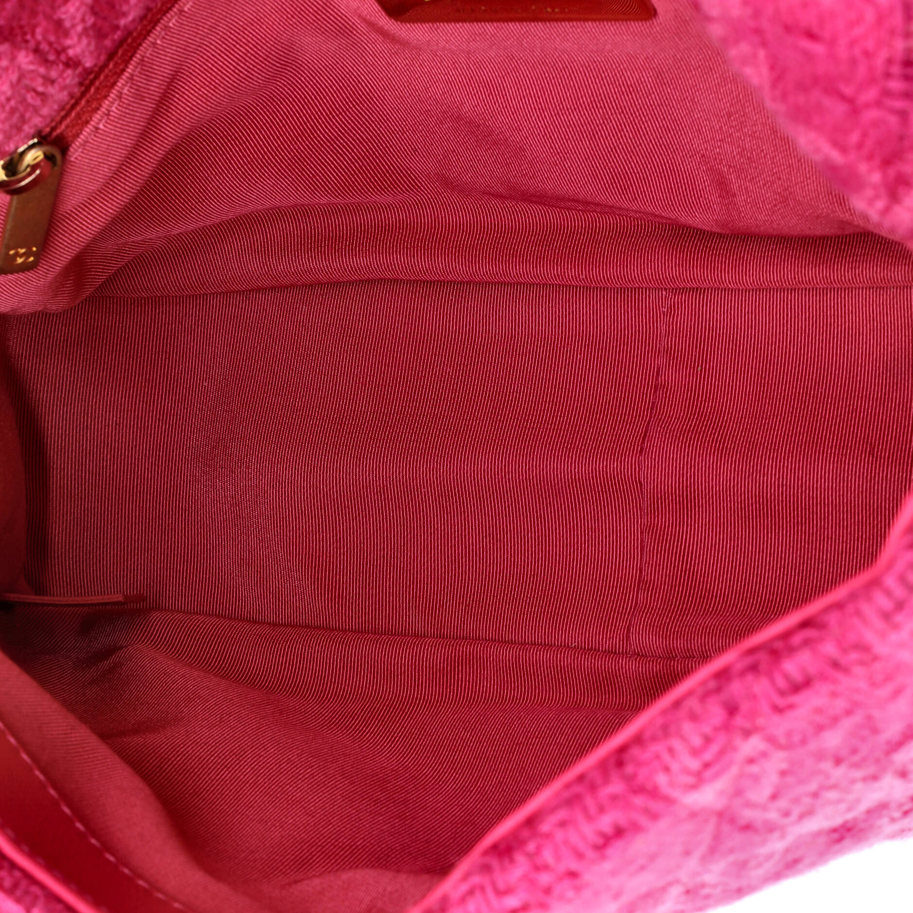 19 Flap Bag Quilted Tweed Medium