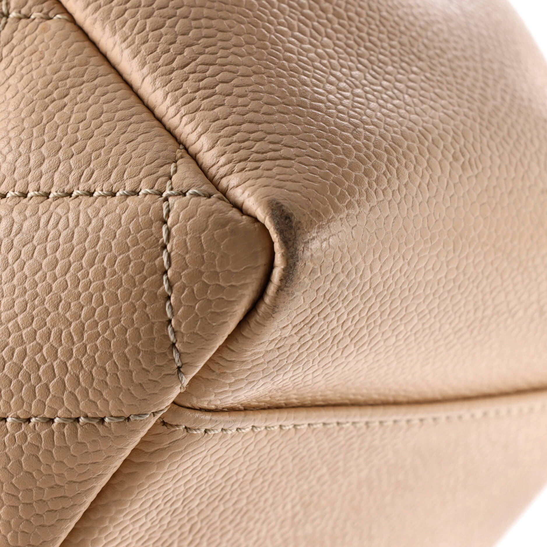 Grand Shopping Tote Quilted Caviar