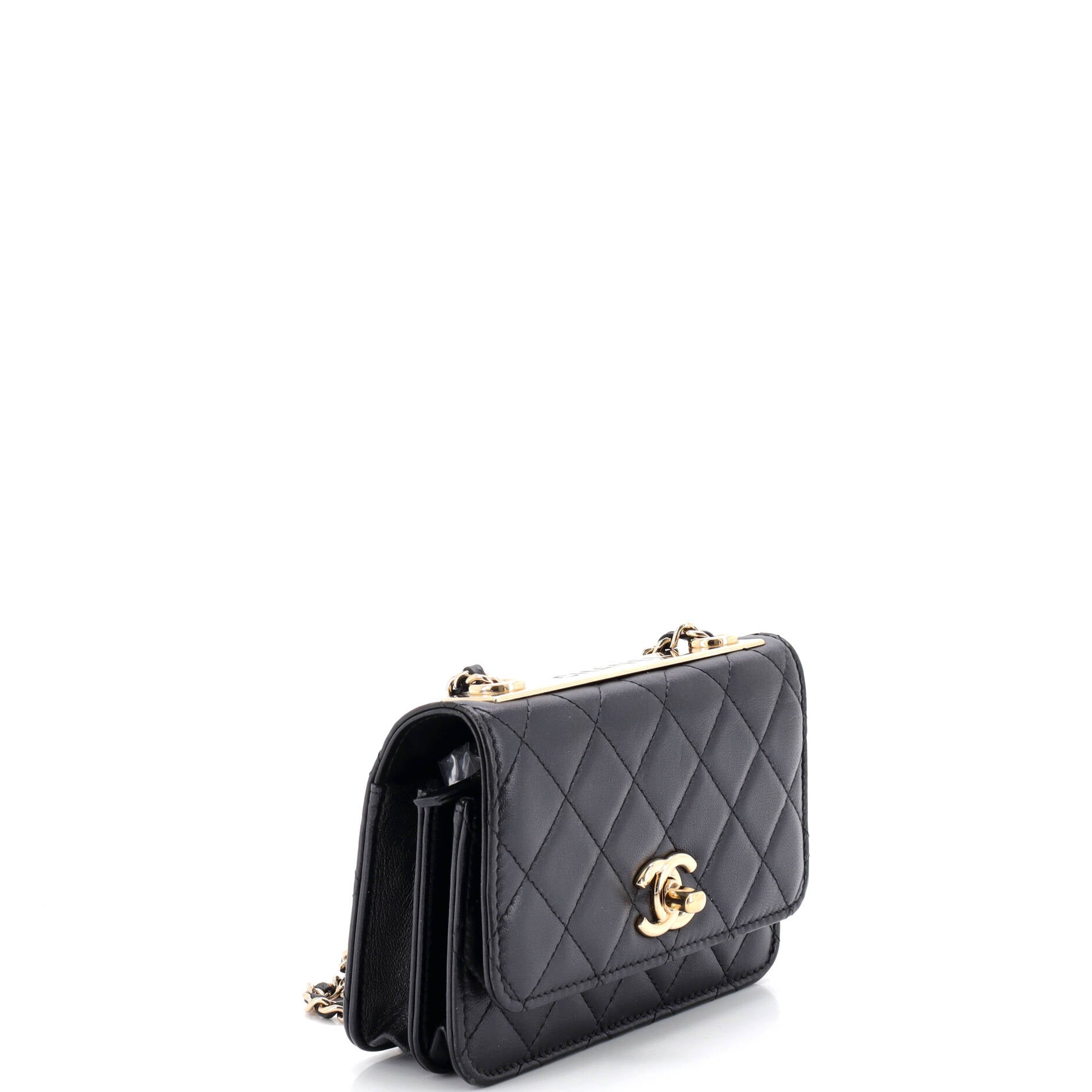 Trendy CC Wallet on Chain Quilted Lambskin Mini