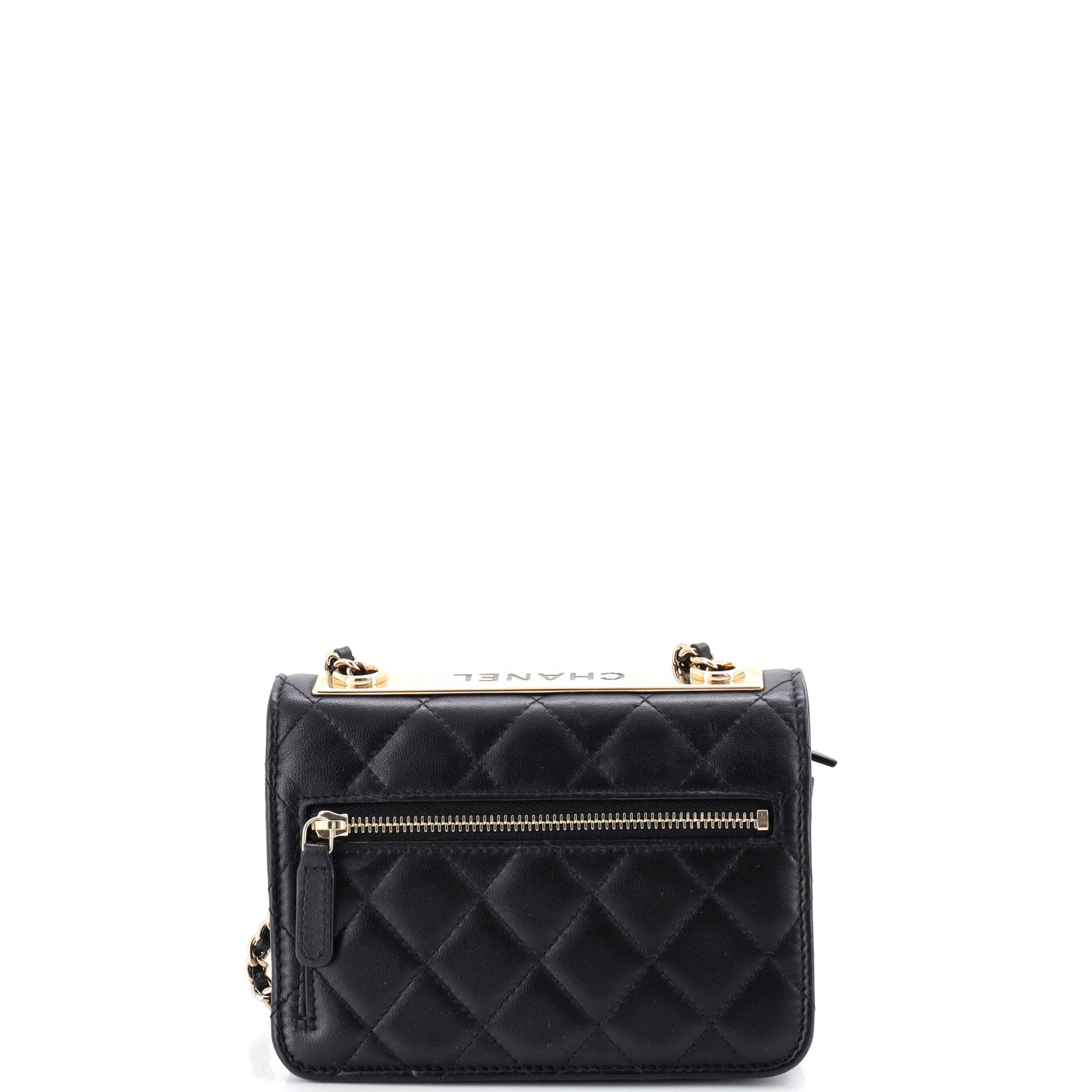Trendy CC Wallet on Chain Quilted Lambskin Mini