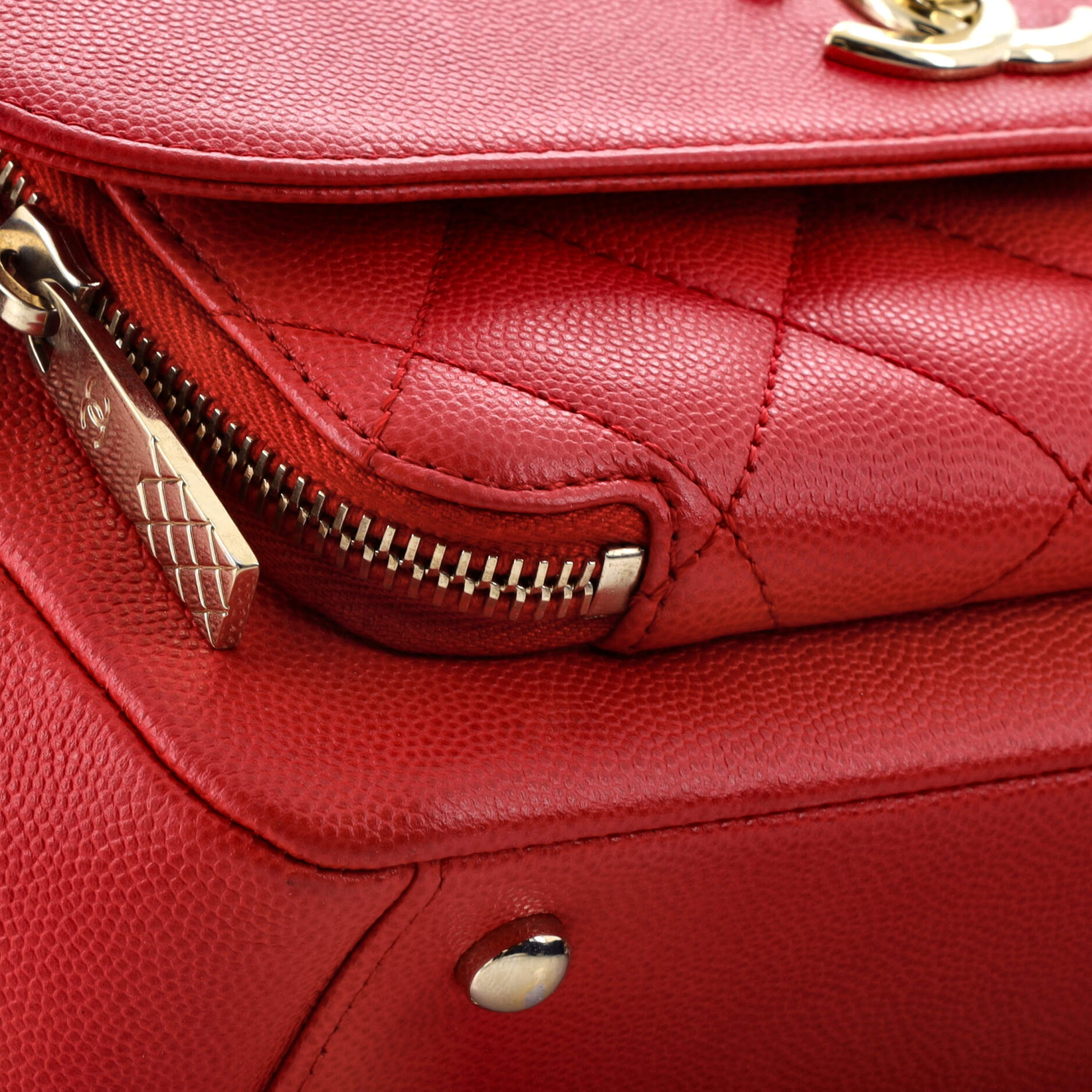 Business Affinity Flap Bag Quilted Caviar Small