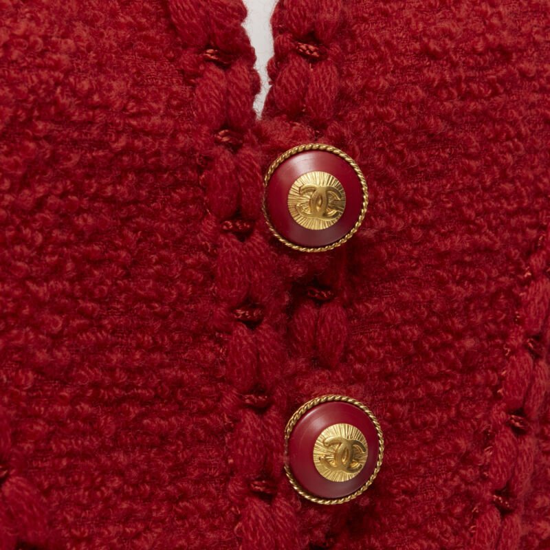 Women's Chanel boucle tweed boned corset jacket