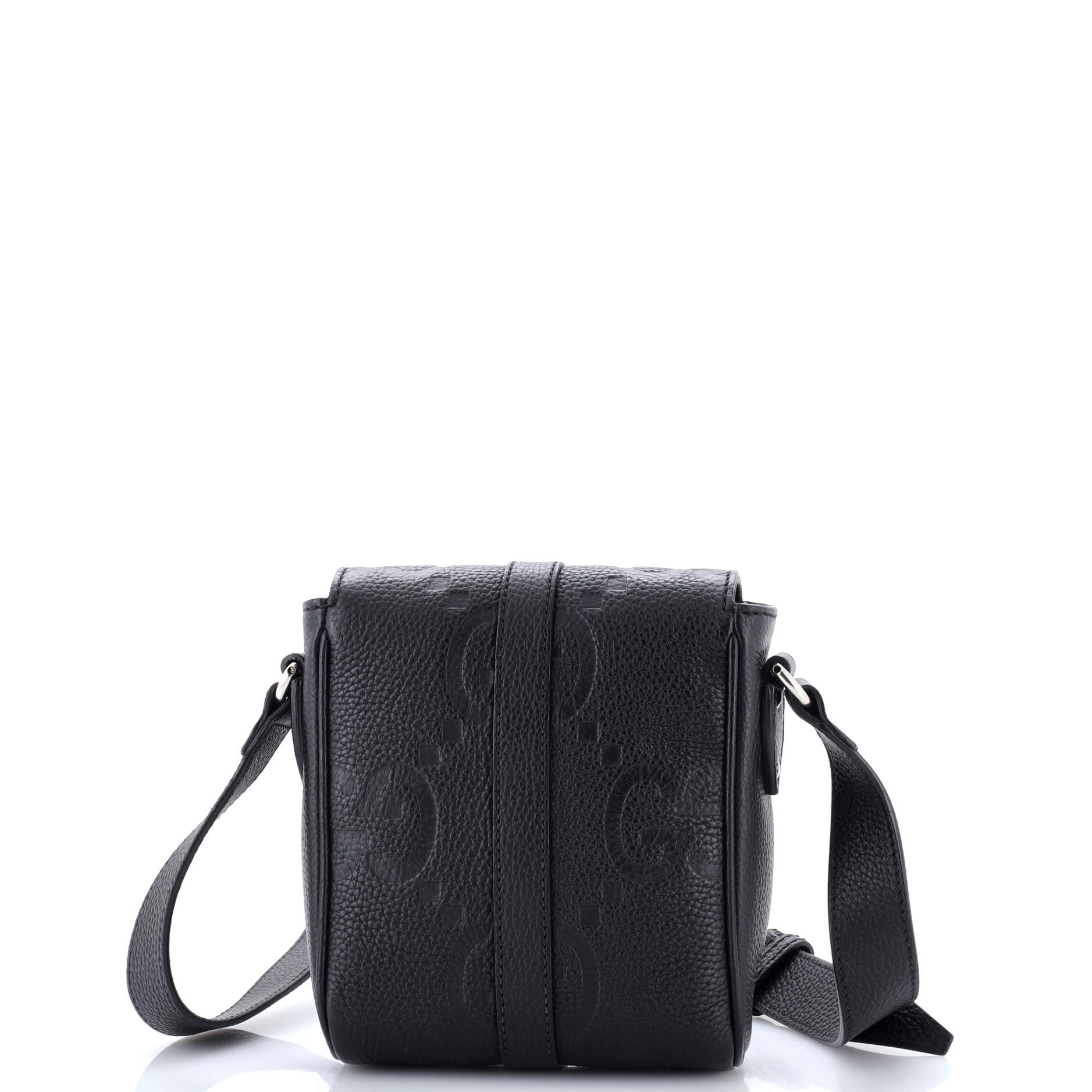 Messenger Bag Jumbo GG Embossed Leather Small