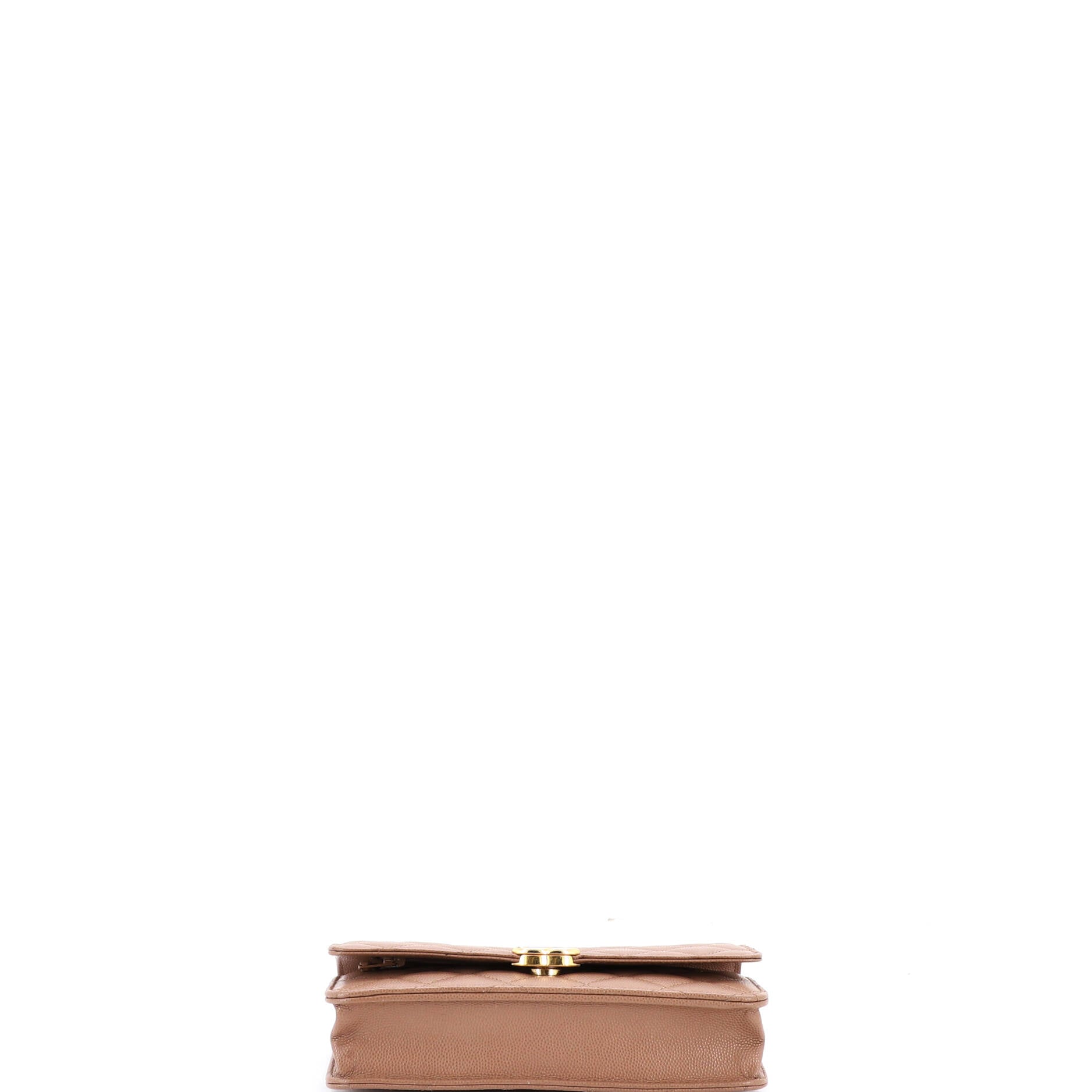 Coco First Wallet on Chain Quilted Caviar