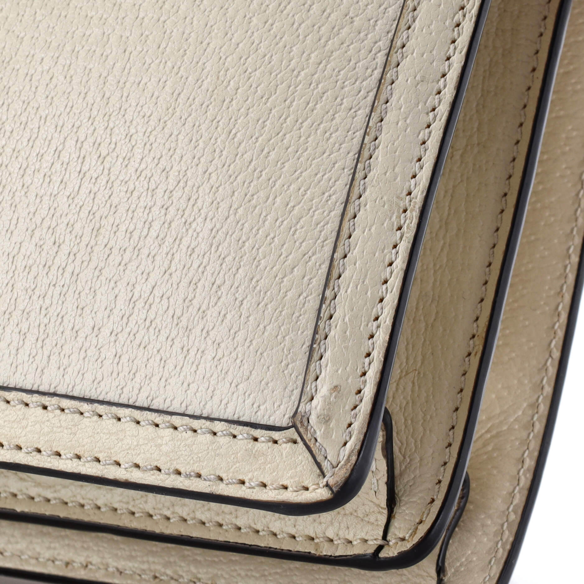 Ophidia Flap Top Handle Bag Leather Small