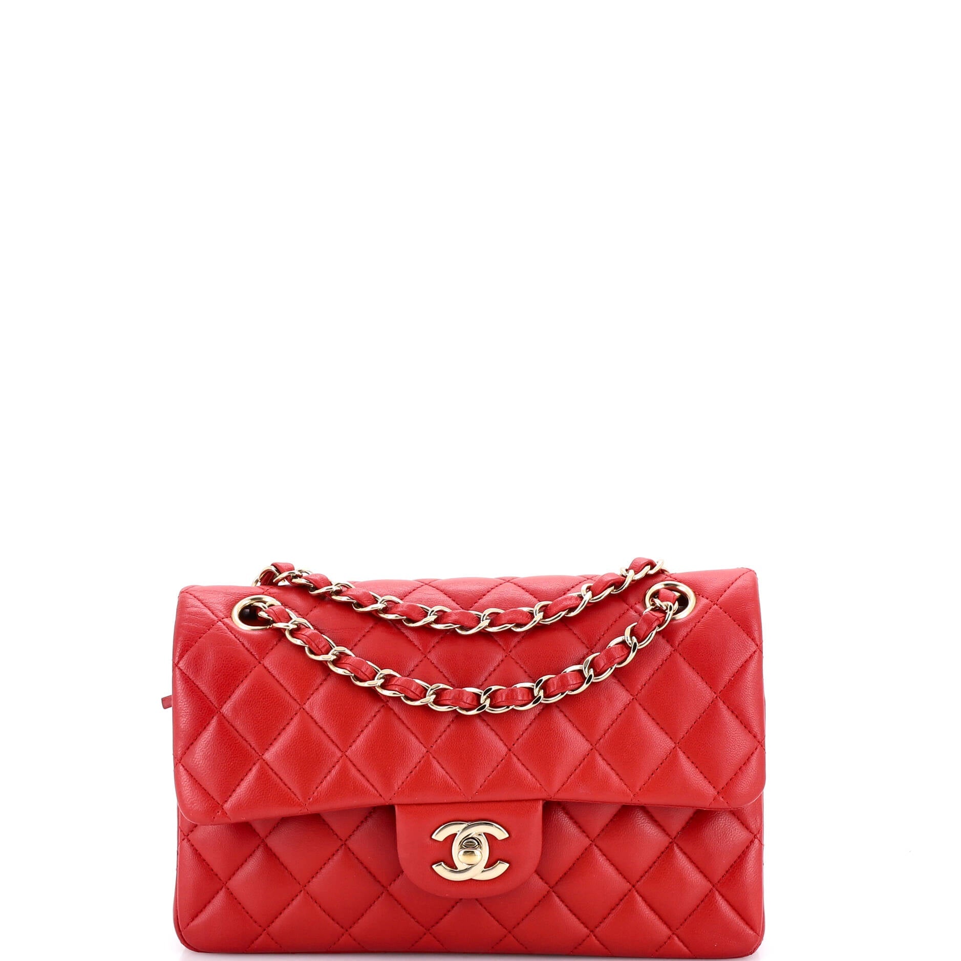 Classic Double Flap Bag Quilted Lambskin Small