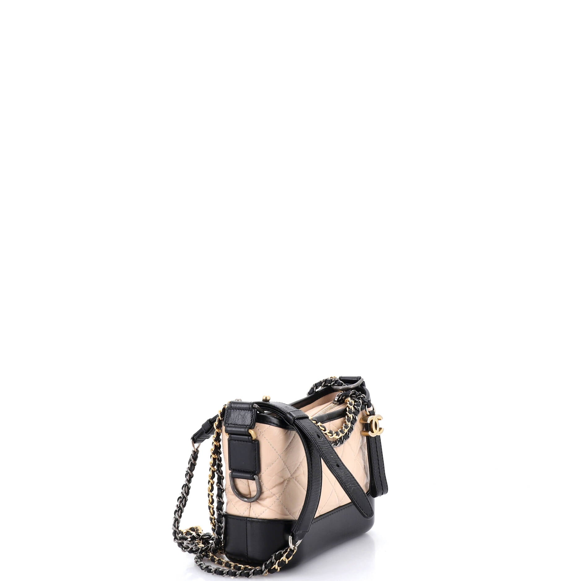 Gabrielle Hobo Quilted Aged Calfskin Small