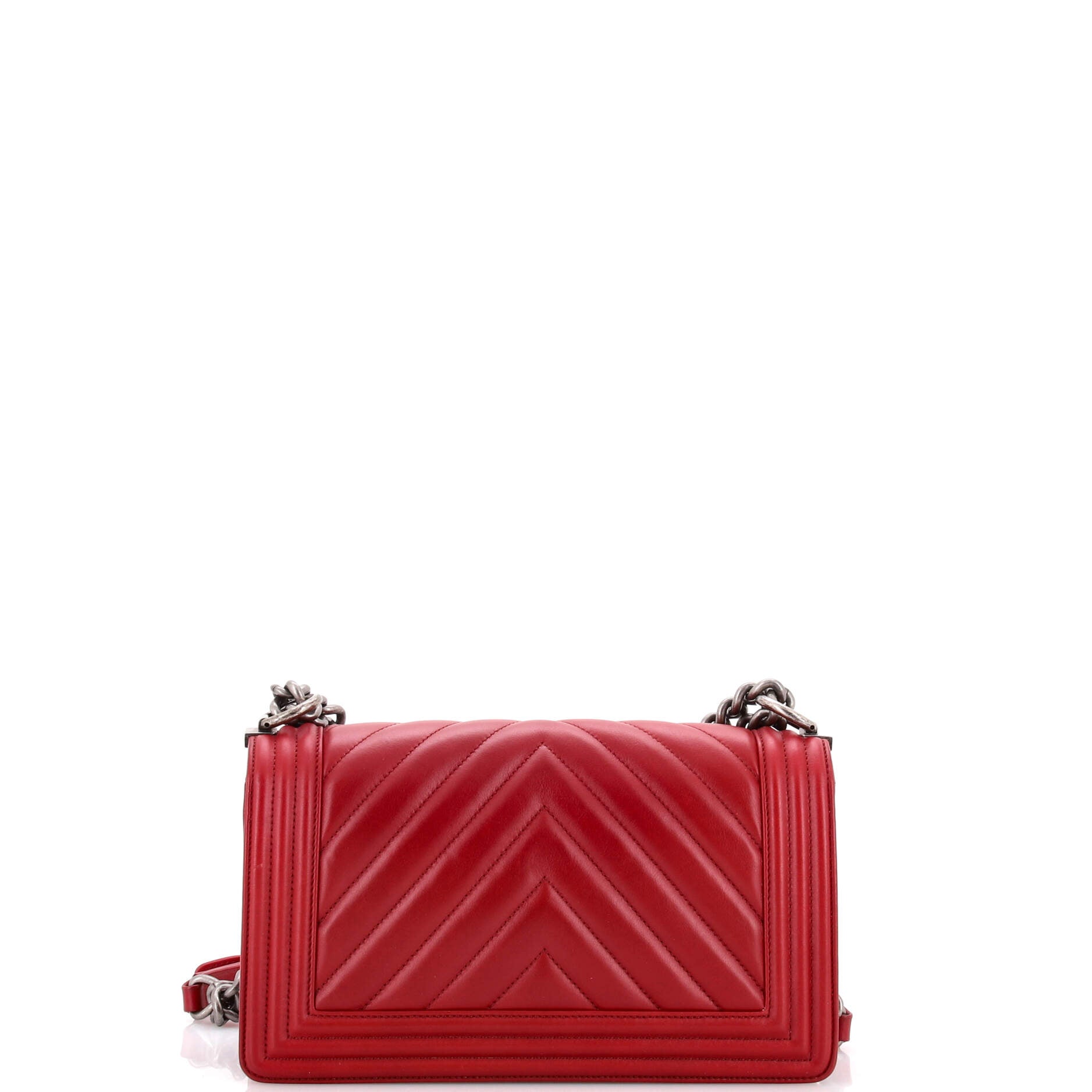 Boy Flap Bag Chevron Calfskin Old Medium
