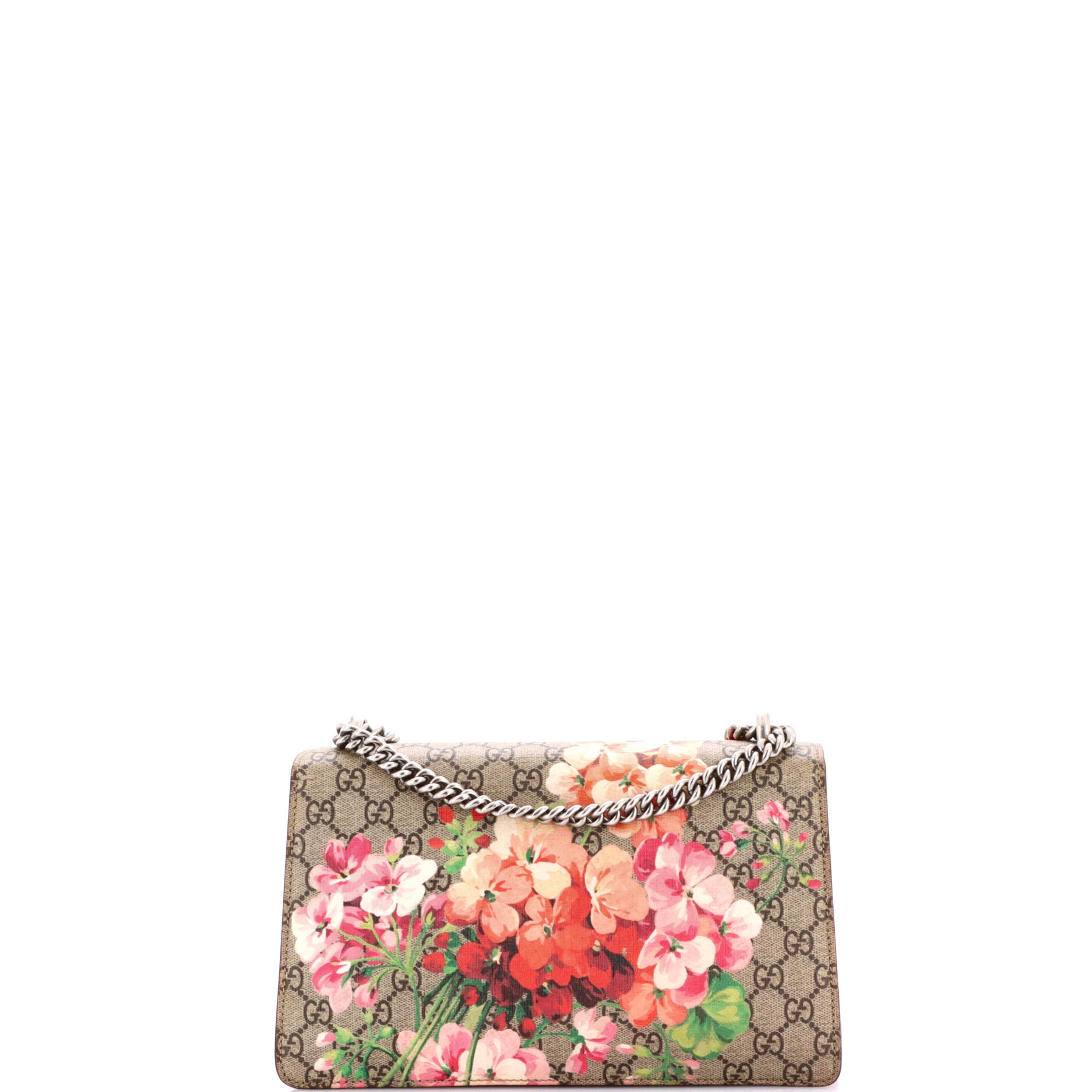 Dionysus Bag Blooms Print GG Coated Canvas Small