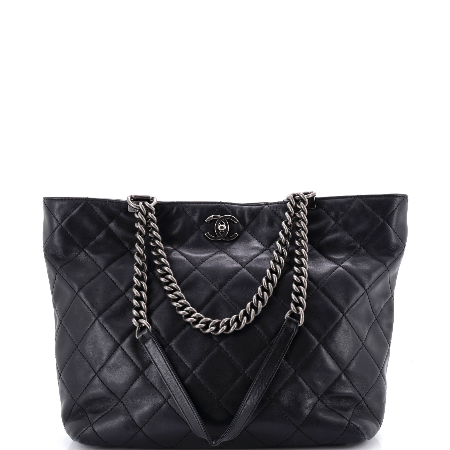 Shopping In Chains Tote Quilted Calfskin Large