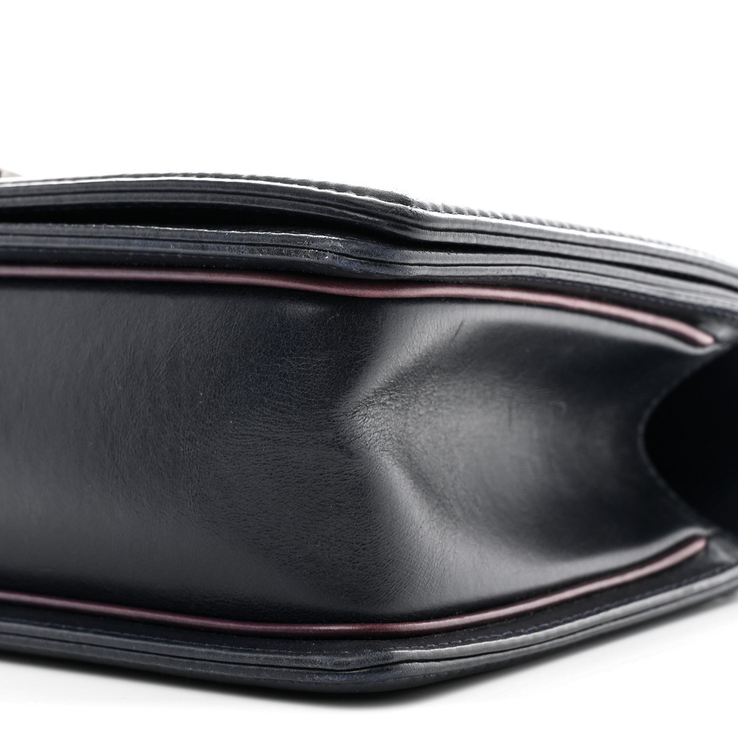Calfskin Embossed New Medium Paris Salzburg Boy Flap Navy