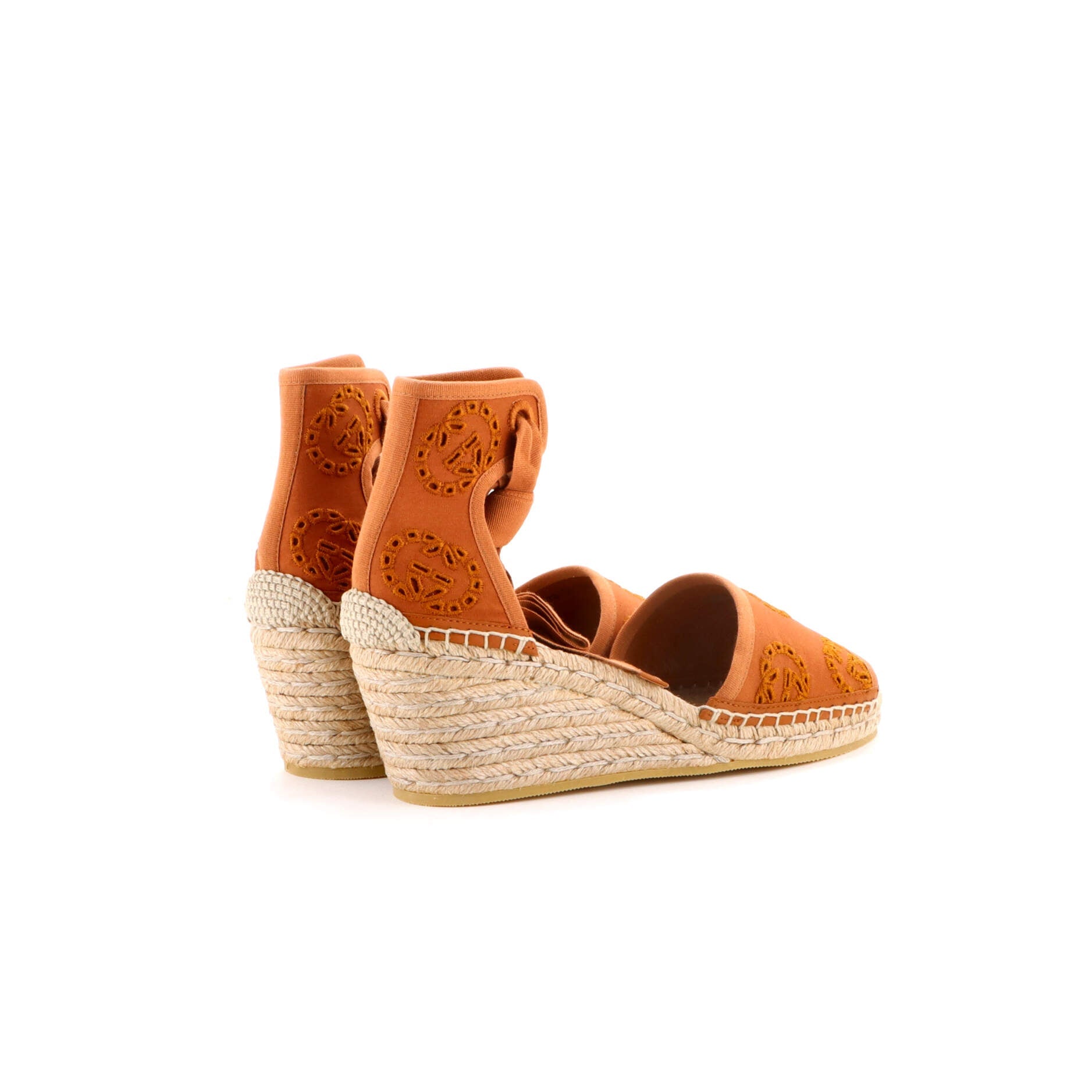 Women's Damita Espadrilles Interlocking G Embroidered Canvas