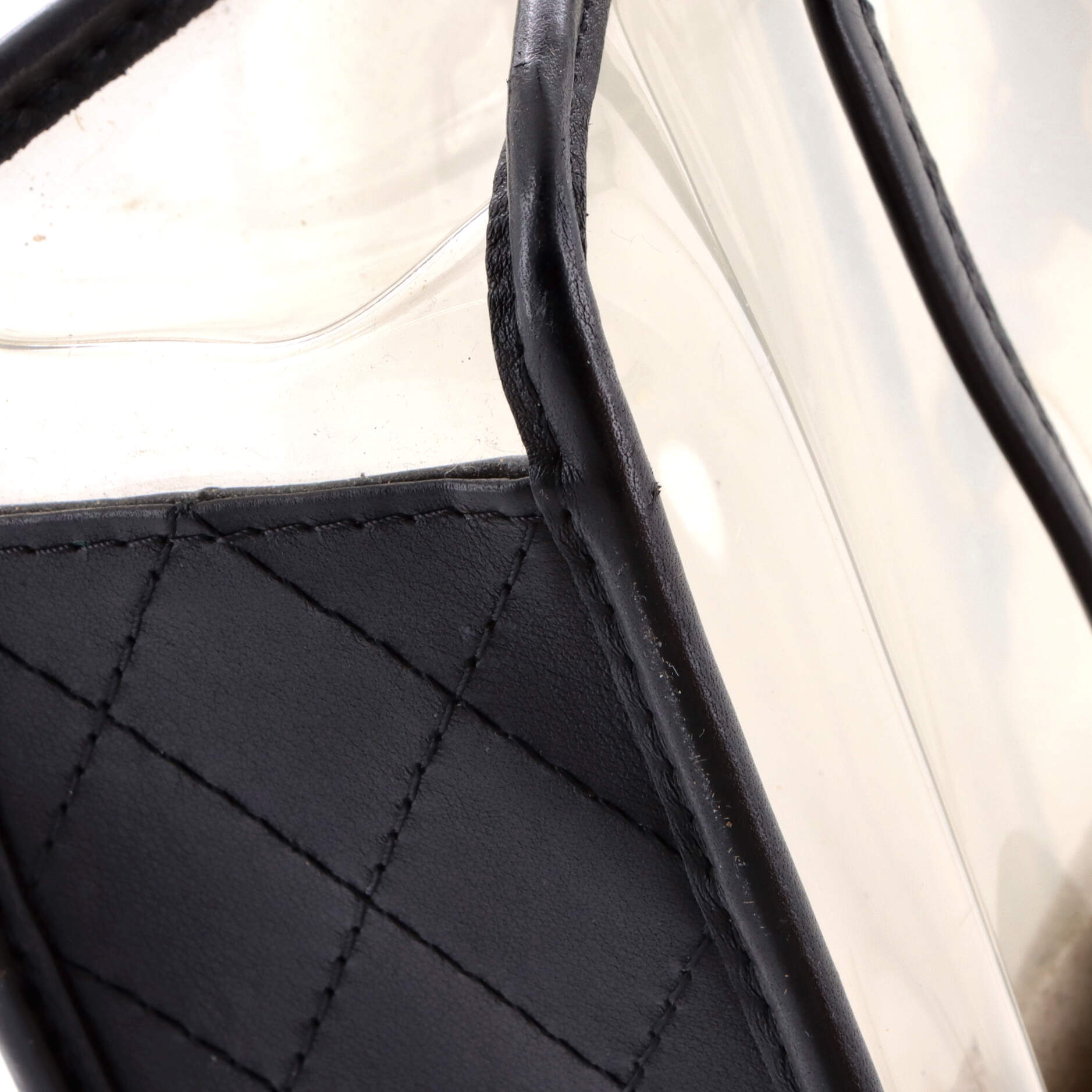 Sand By The Sea Flap Bag PVC with Lambskin Medium