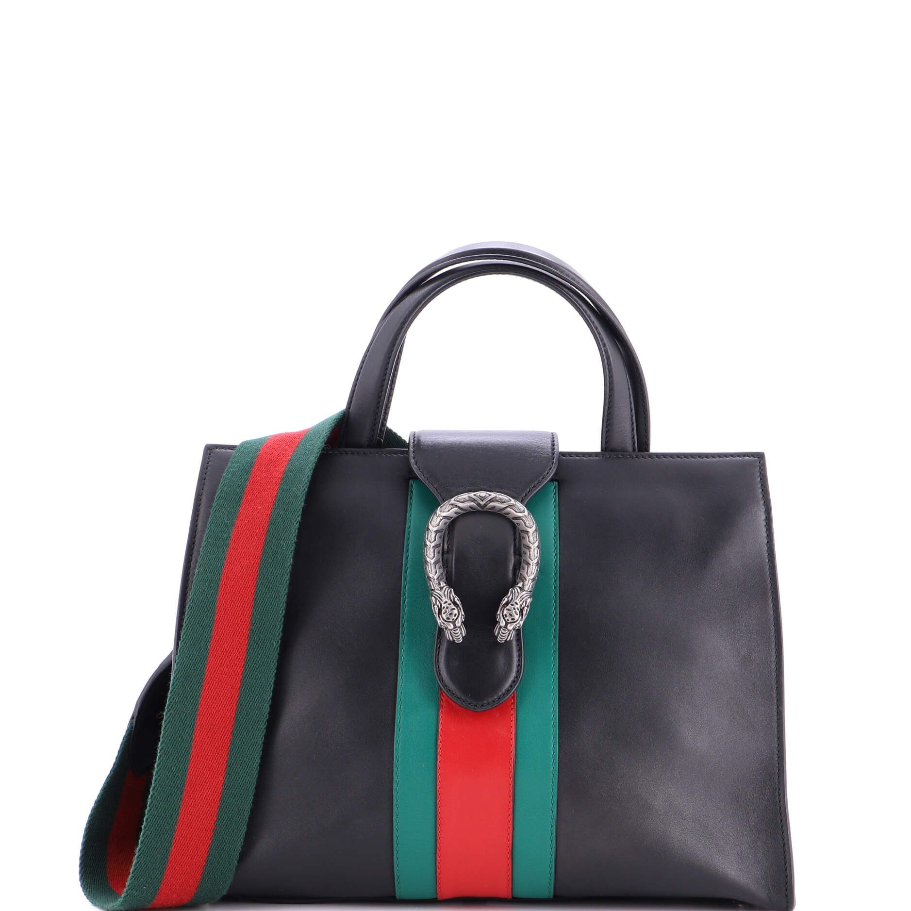 Web Dionysus Top Handle Bag Leather Medium