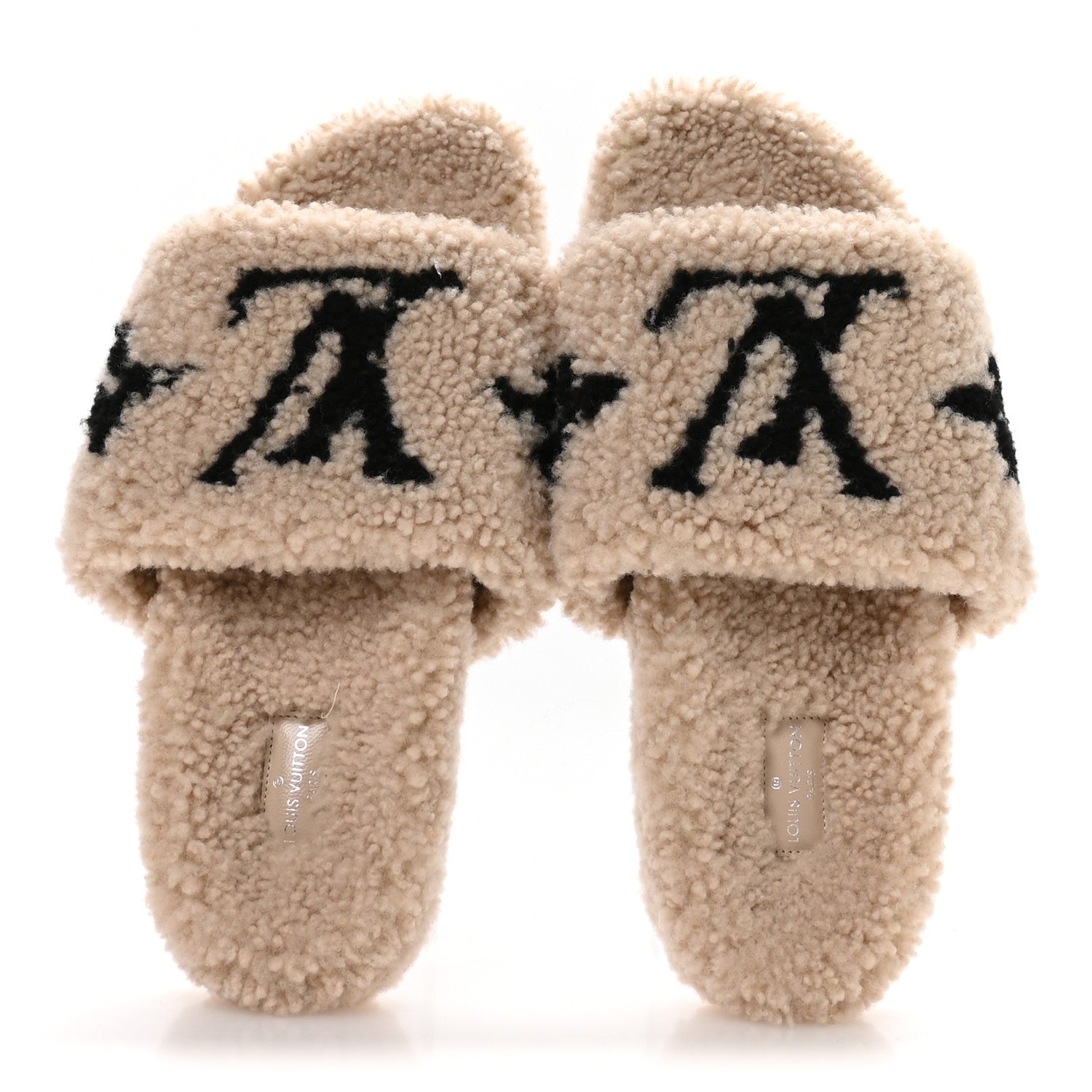Shearling Bom Dia Flate Mules 39 Beige