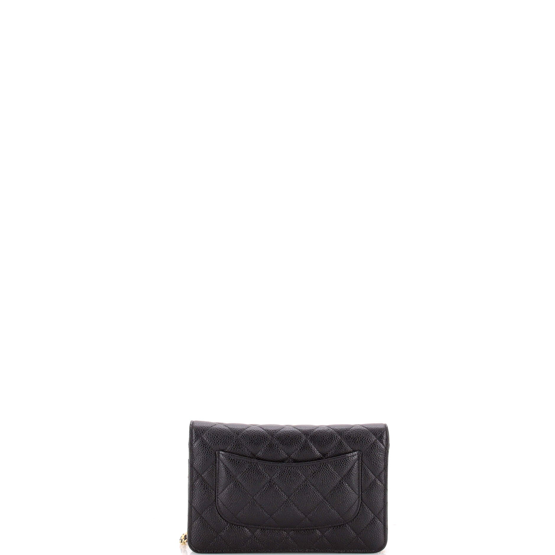 Wallet on Chain Quilted Caviar