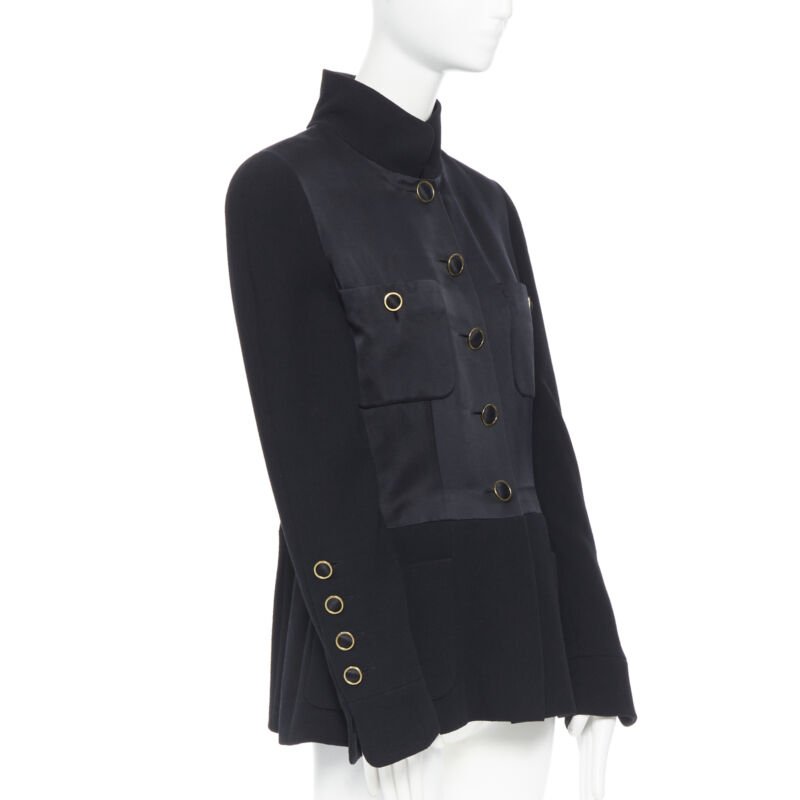 Women's Chanel satin crepe mandarin jacket
