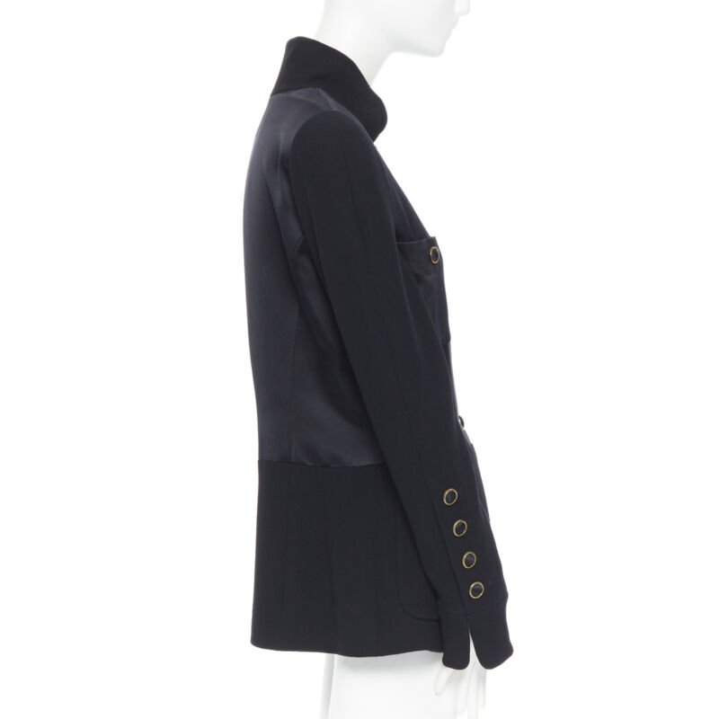 Women's Chanel satin crepe mandarin jacket