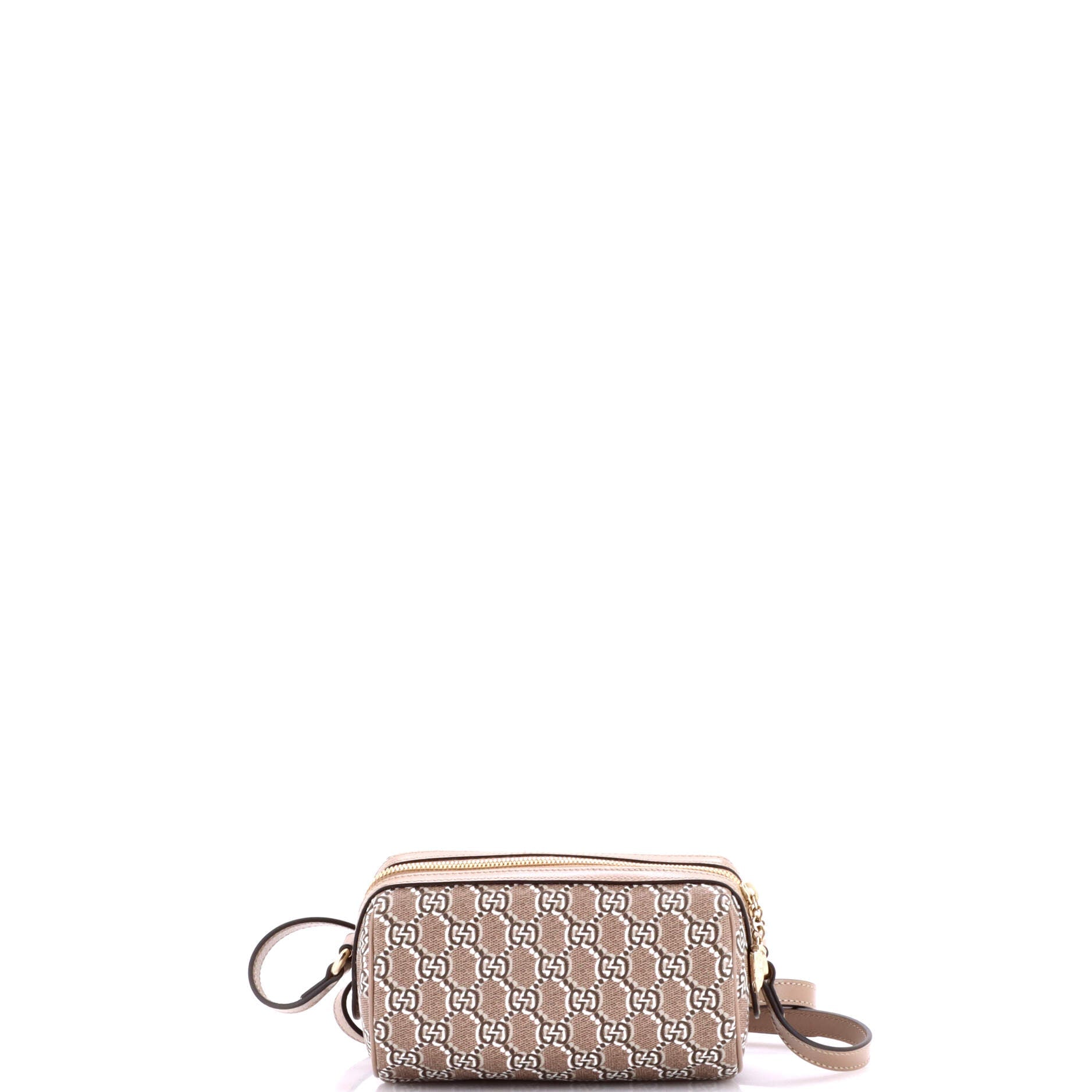 Cylindrical Shoulder Bag GG Shadow Coated Canvas Mini