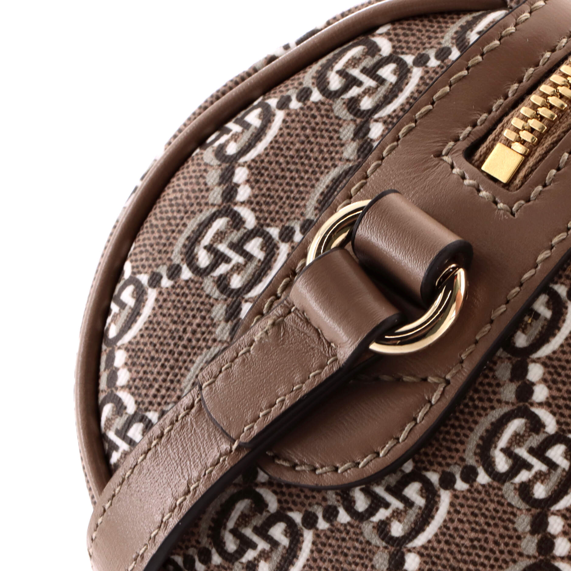 Cylindrical Shoulder Bag GG Shadow Coated Canvas Mini