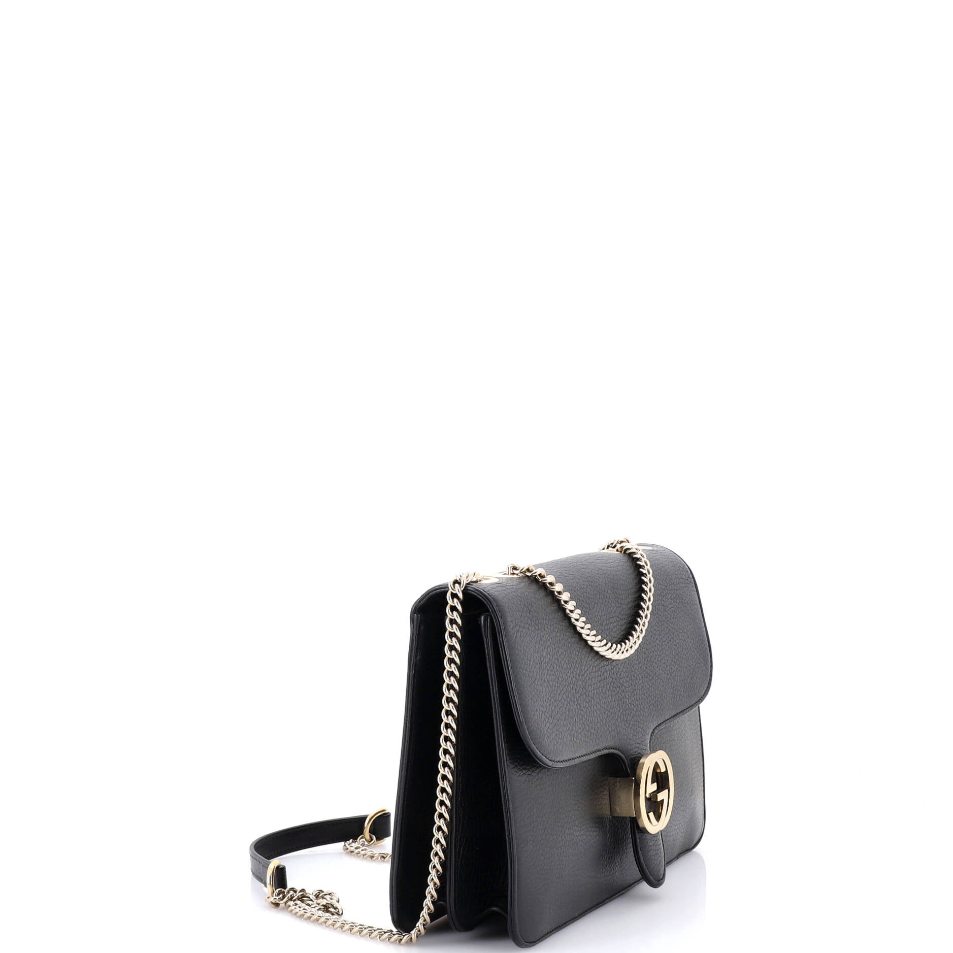 Interlocking Shoulder Bag Leather Medium