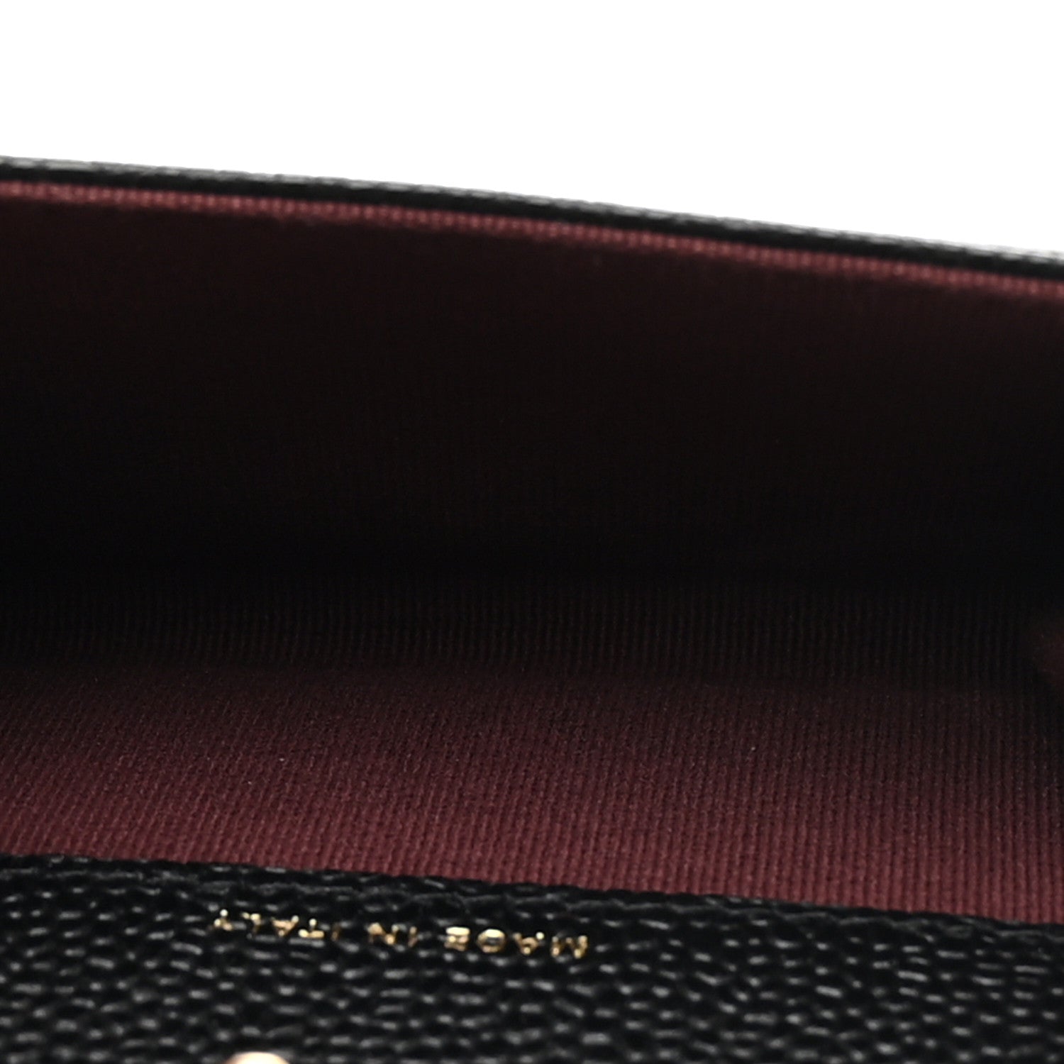 Caviar Quilted Flap Card Holder Wallet Black