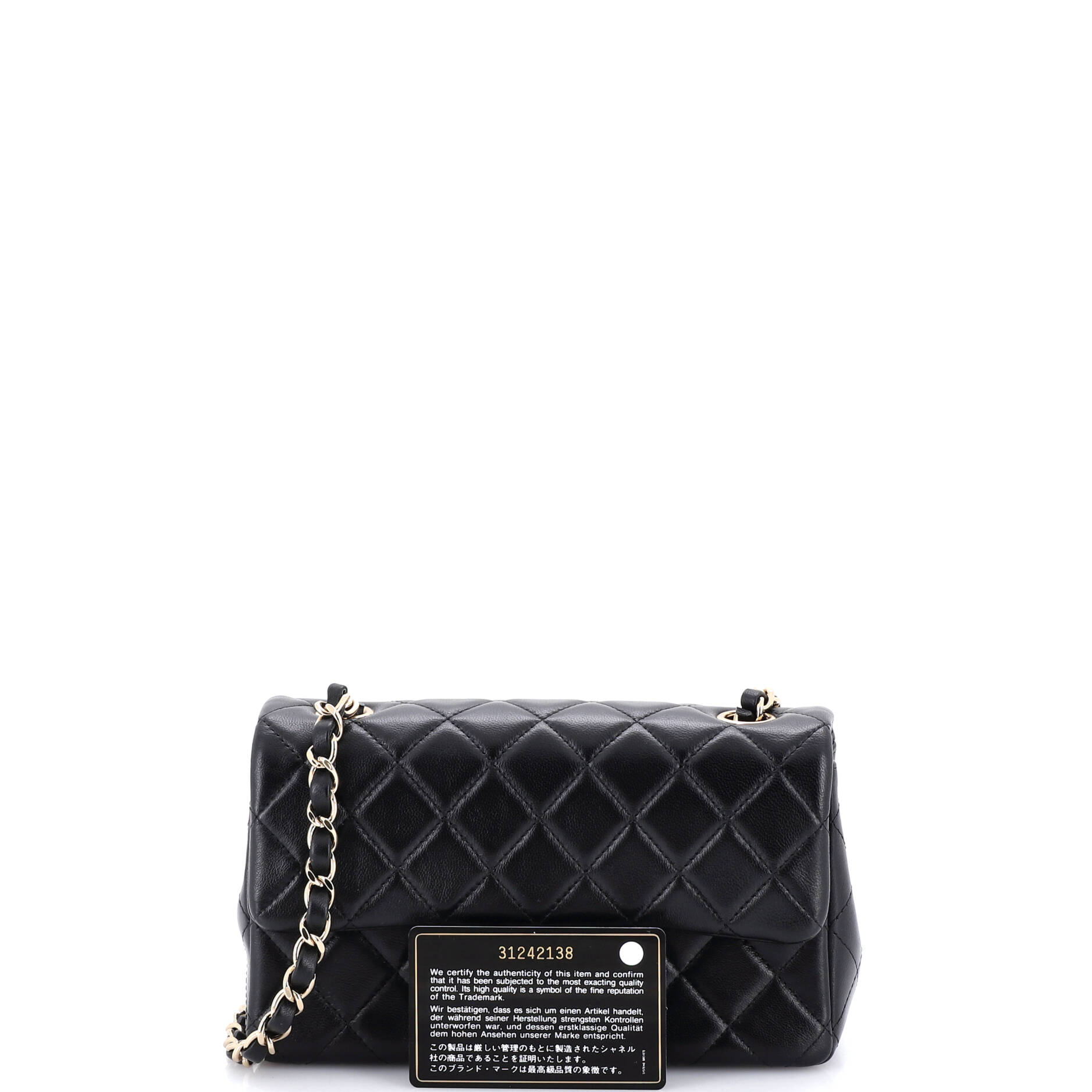 Classic Single Flap Bag Quilted Lambskin Mini