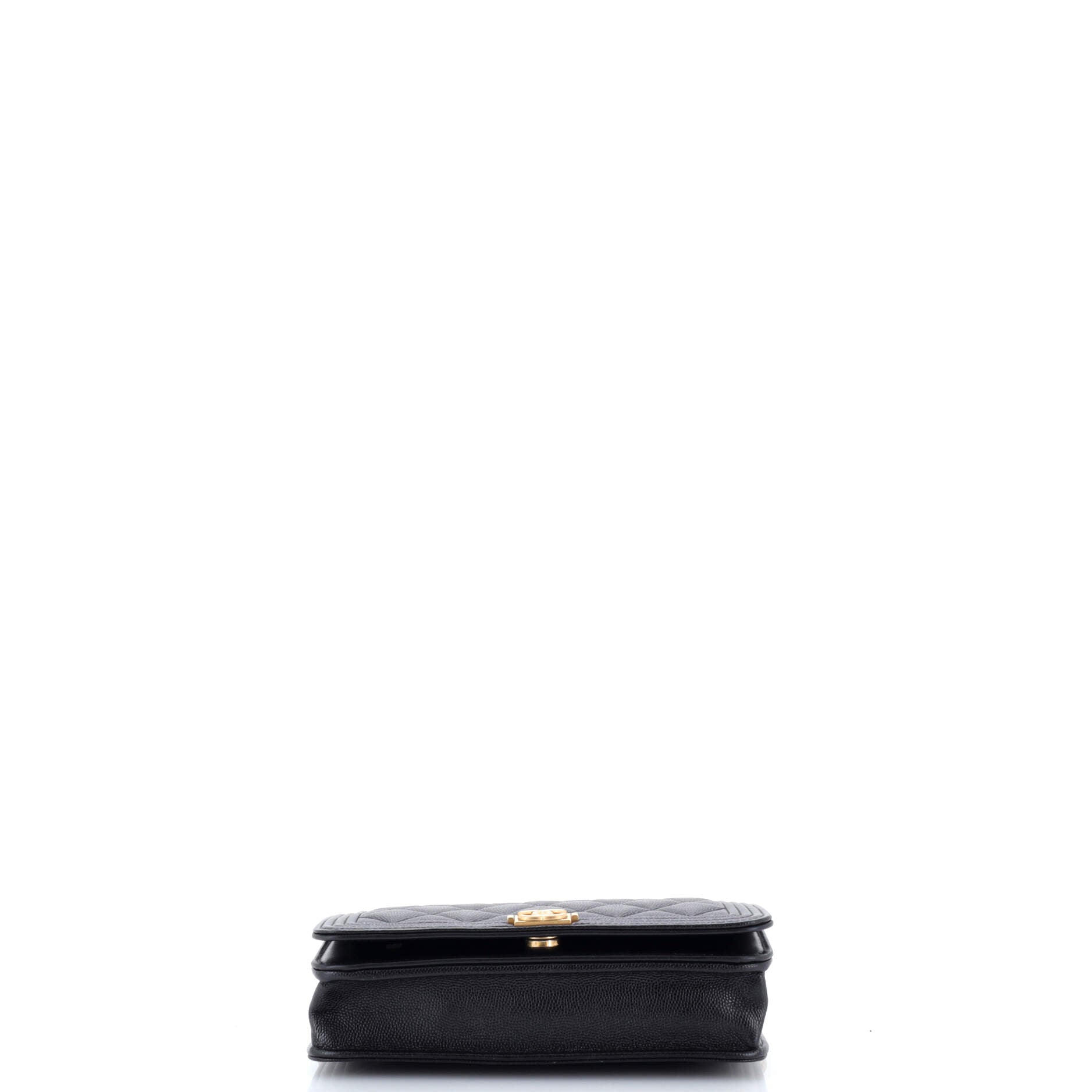 Boy Wallet on Chain Quilted Caviar