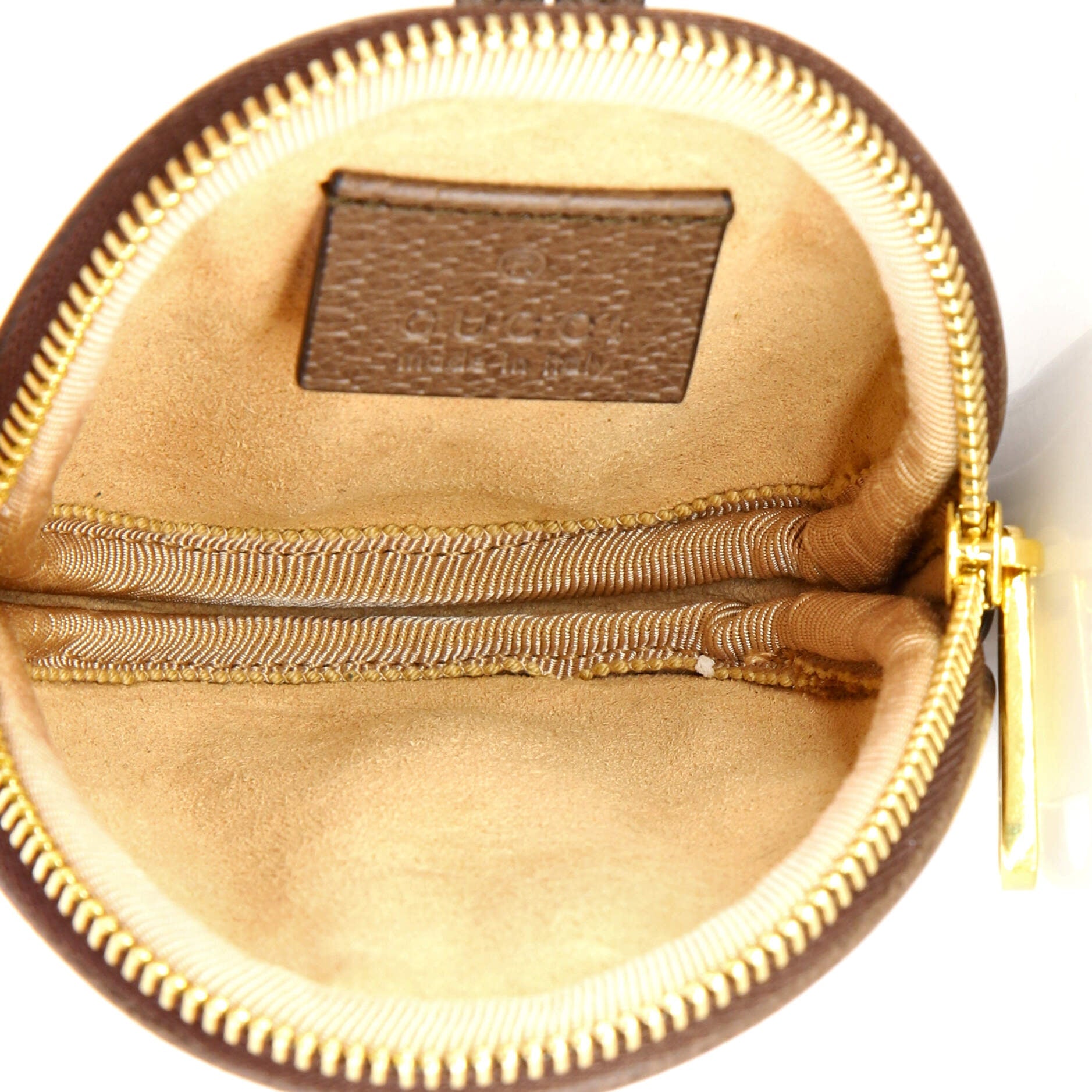 Ophidia Round Backpack GG Coated Canvas Mini